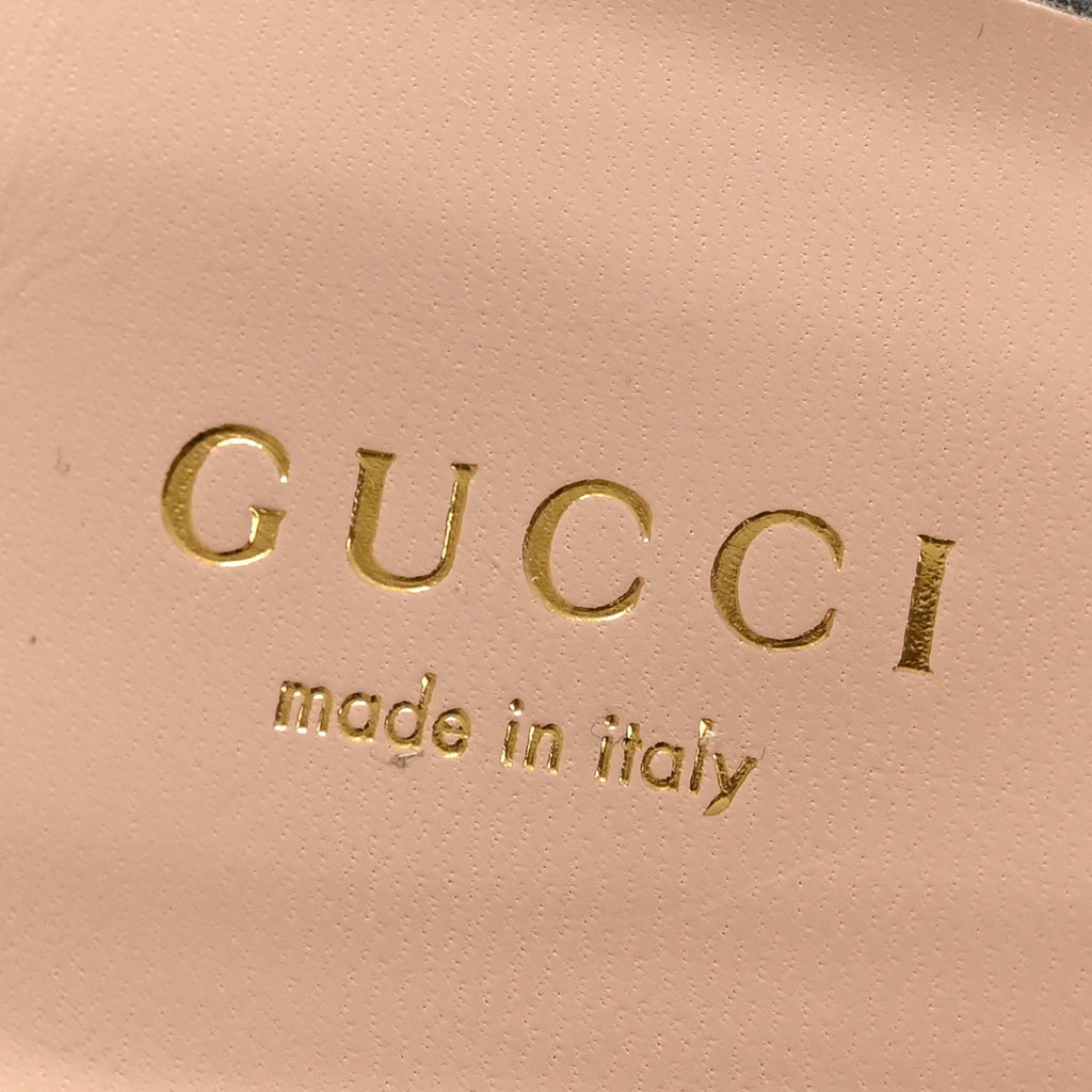 Gucci Metallic Nappa Victoria Strappy Horsebit Sandals 40 Silver