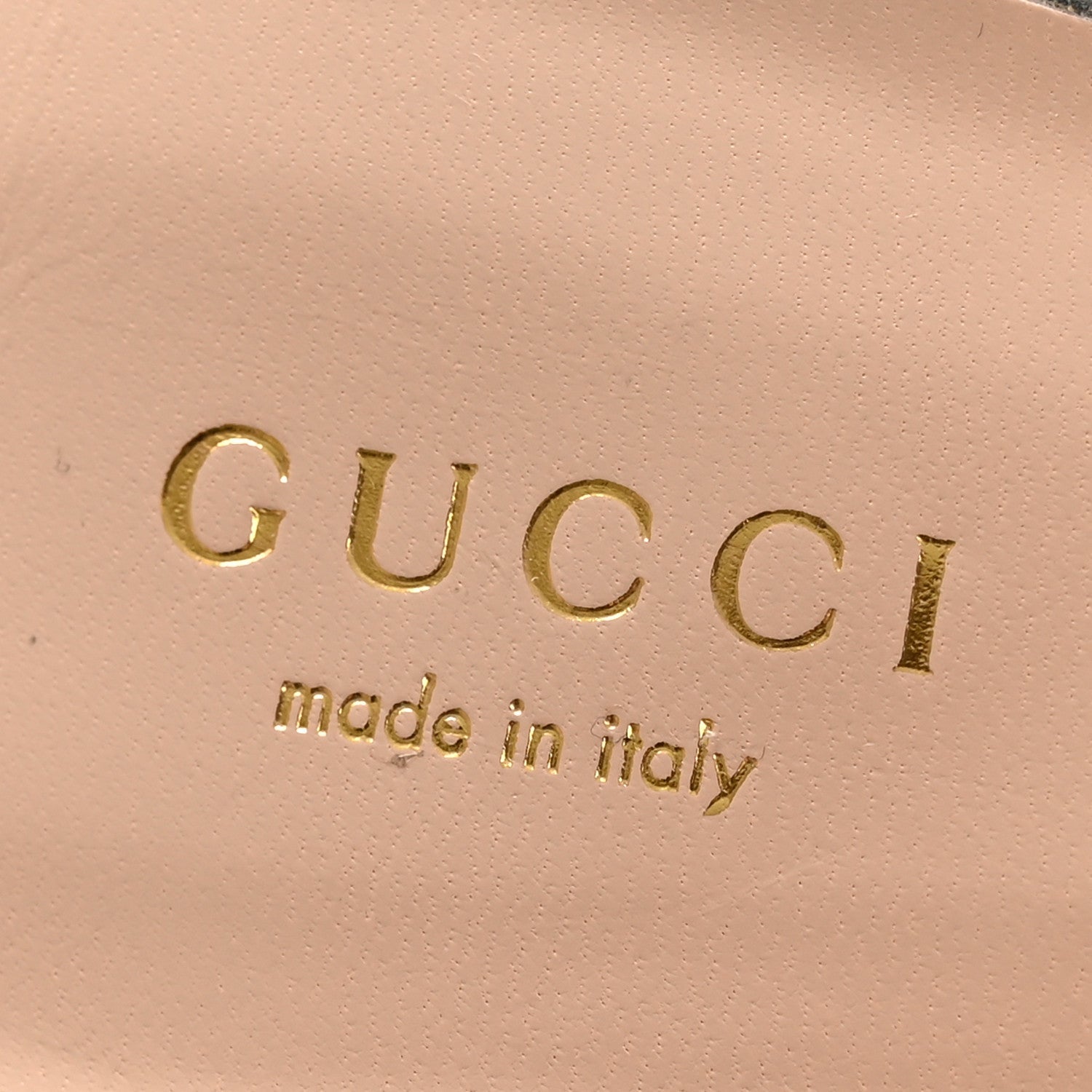 Gucci Metallic Nappa Victoria Strappy Horsebit Sandals 40 Silver
