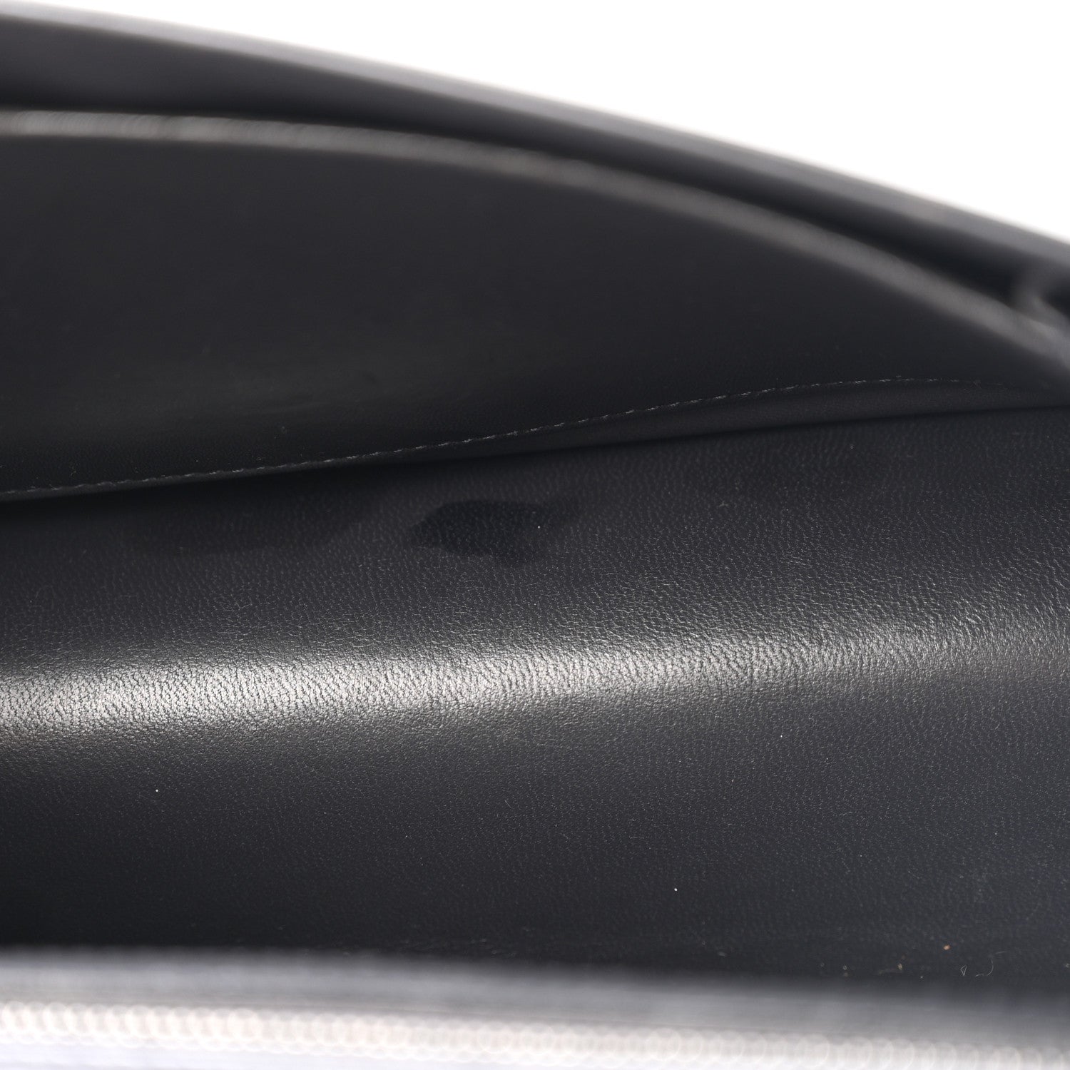 Christian Dior Metallic Patent Micro-Cannage Medium Diorama Flap Bag Onyx Black