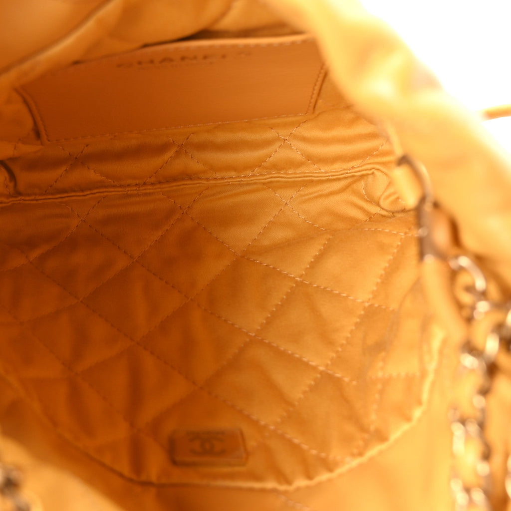 Chanel Shiny Calfskin Quilted Mini Chanel 22 Yellow