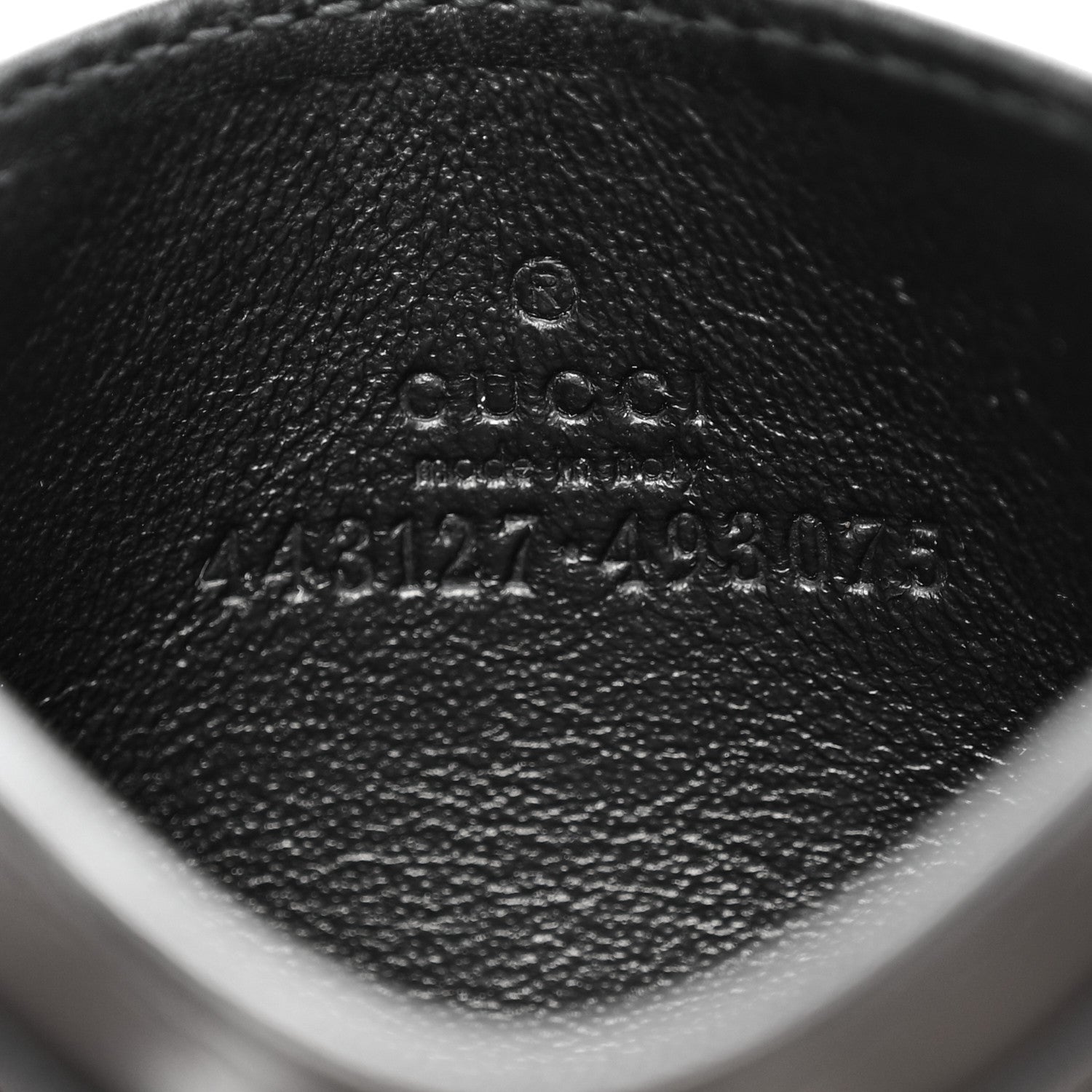 Gucci Calfskin Matelasse GG Marmont Card Holder Black