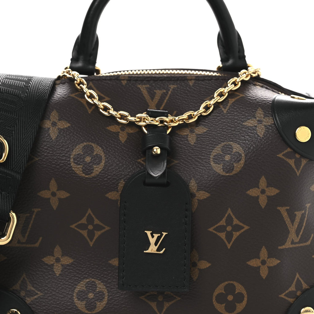 Louis Vuitton Monogram Petite Malle Souple Black