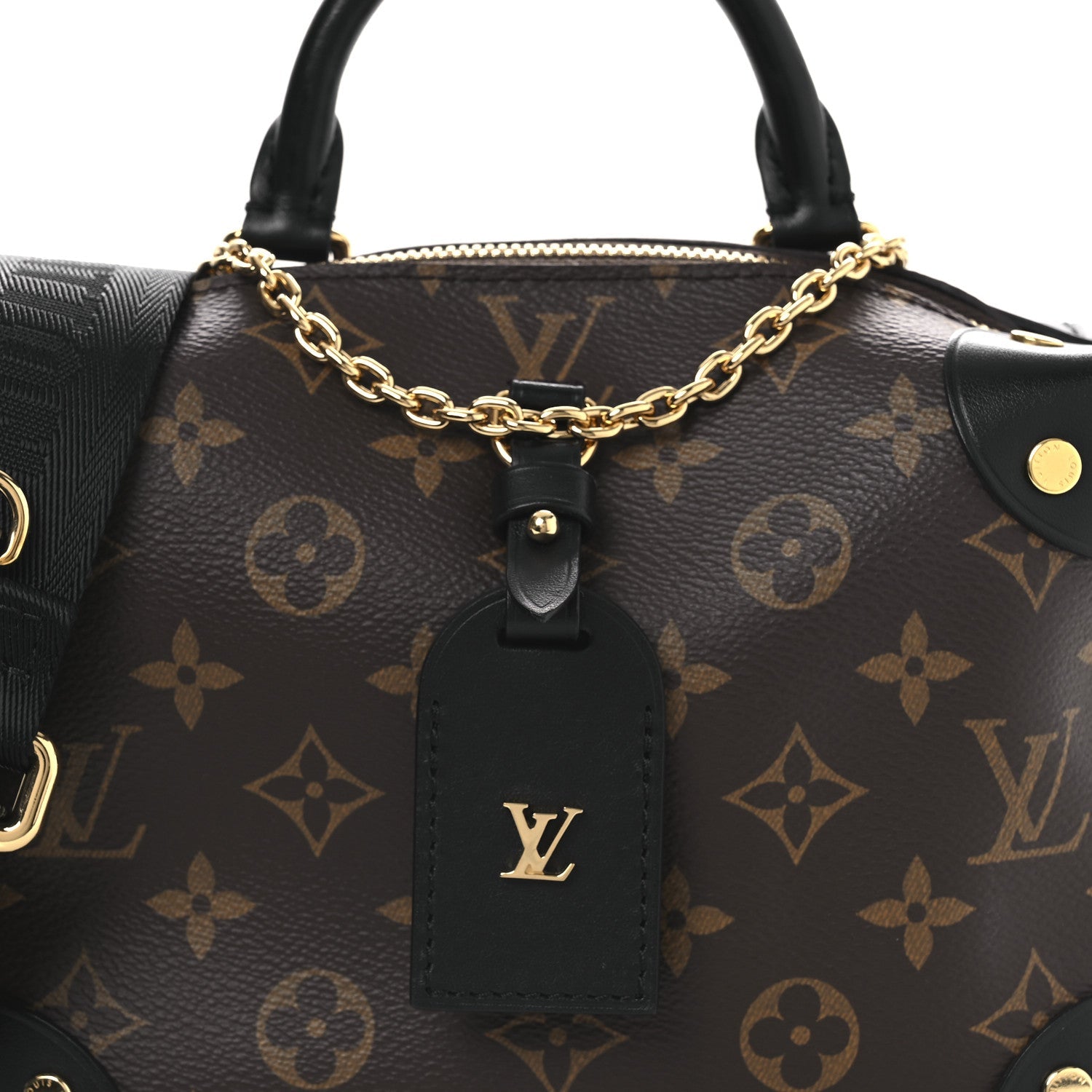 Louis Vuitton Monogram Petite Malle Souple Black