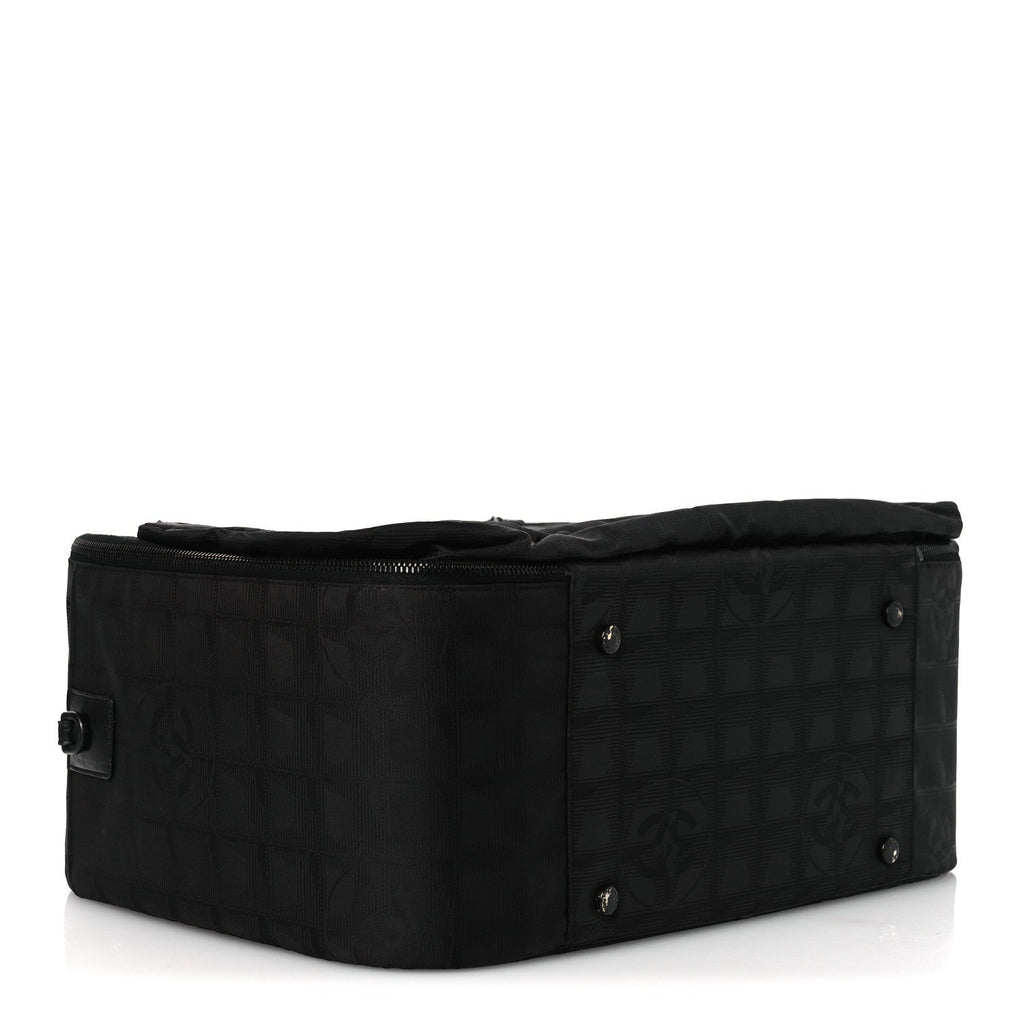 Chanel Nylon Travel Shoulder Bag Black
