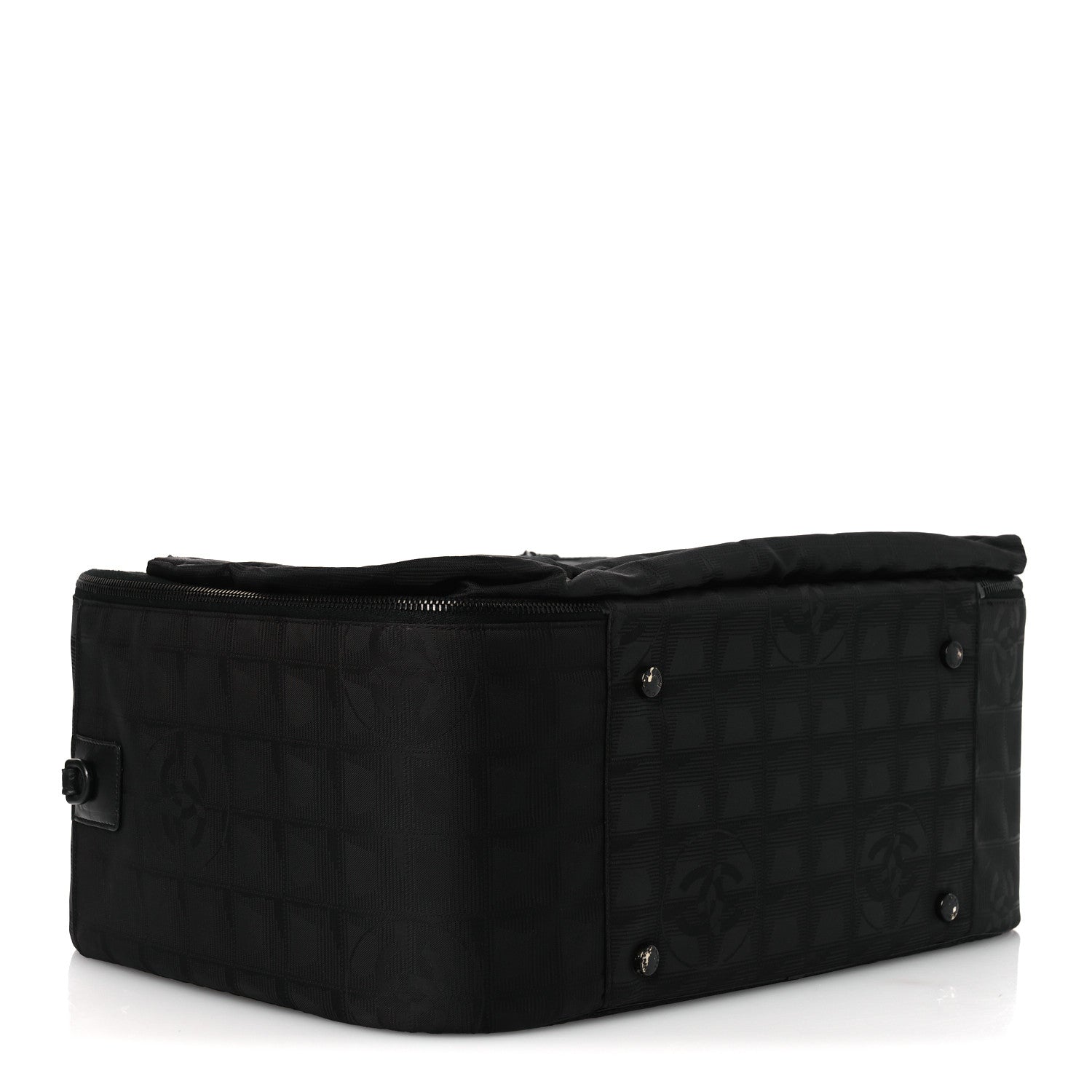 Chanel Nylon Travel Shoulder Bag Black