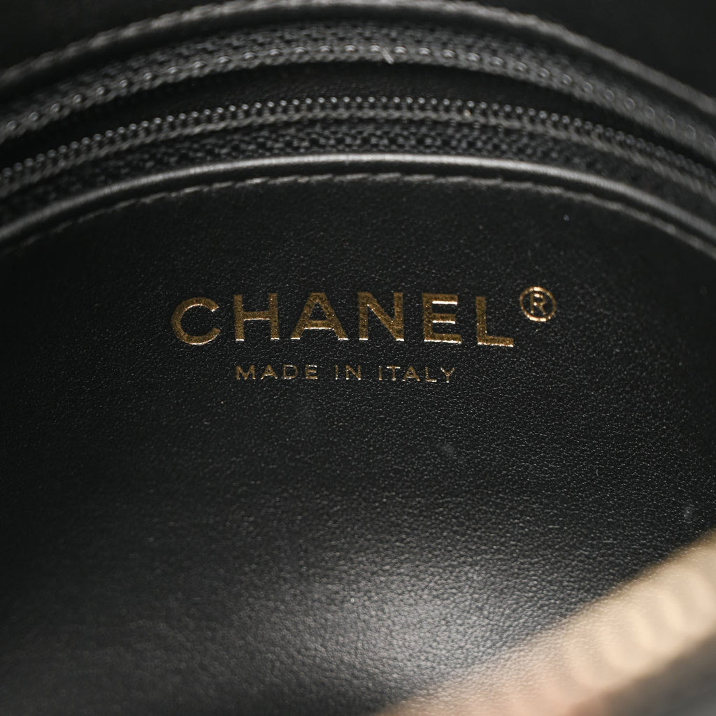 Chanel Caviar Quilted Filigree Waist Bag Black