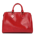 Louis Vuitton Epi Speedy 25 Castillan Red