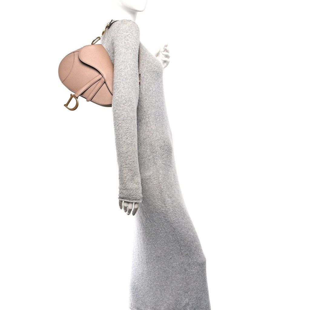 Christian Dior Grained Calfskin Saddle Bag Fard