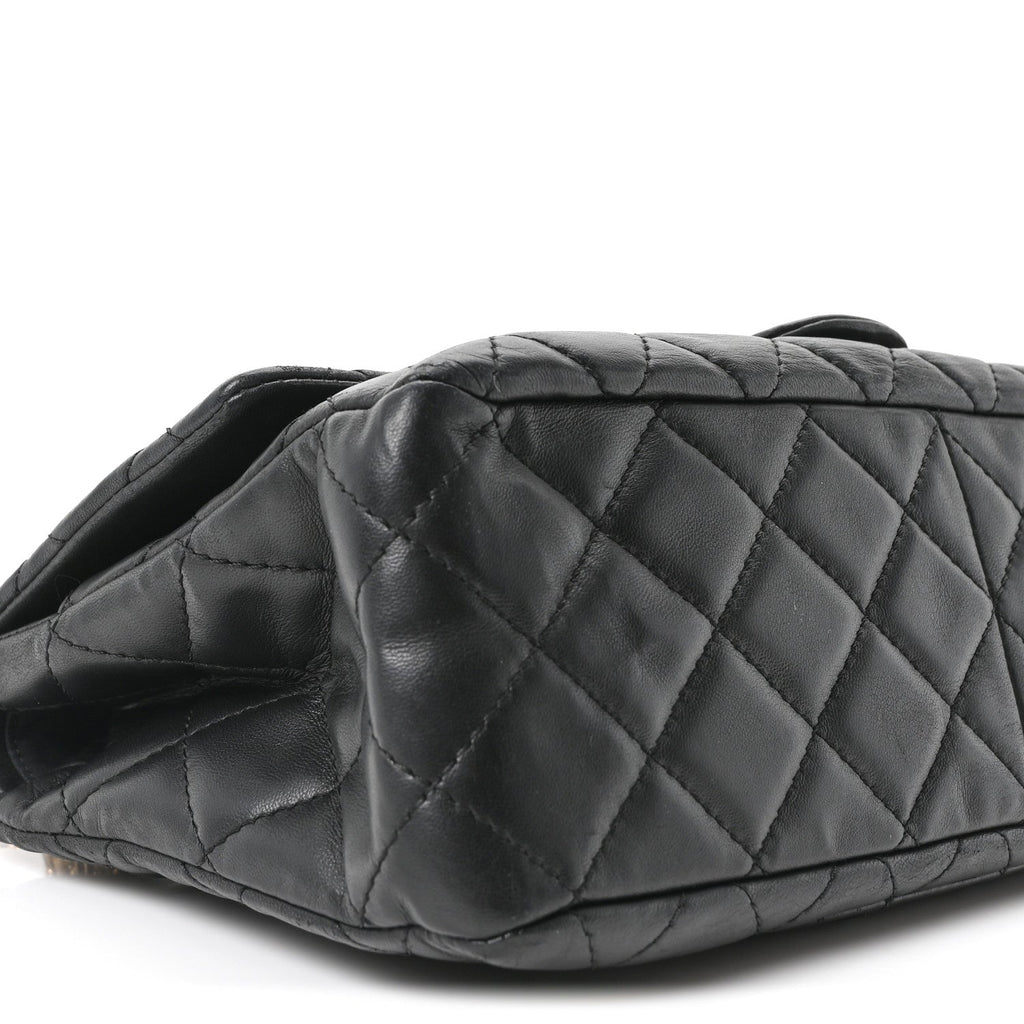 Chanel Calfskin Quilted 2.55 Paris Shanghai China Doll Reissue 227 Flap Black