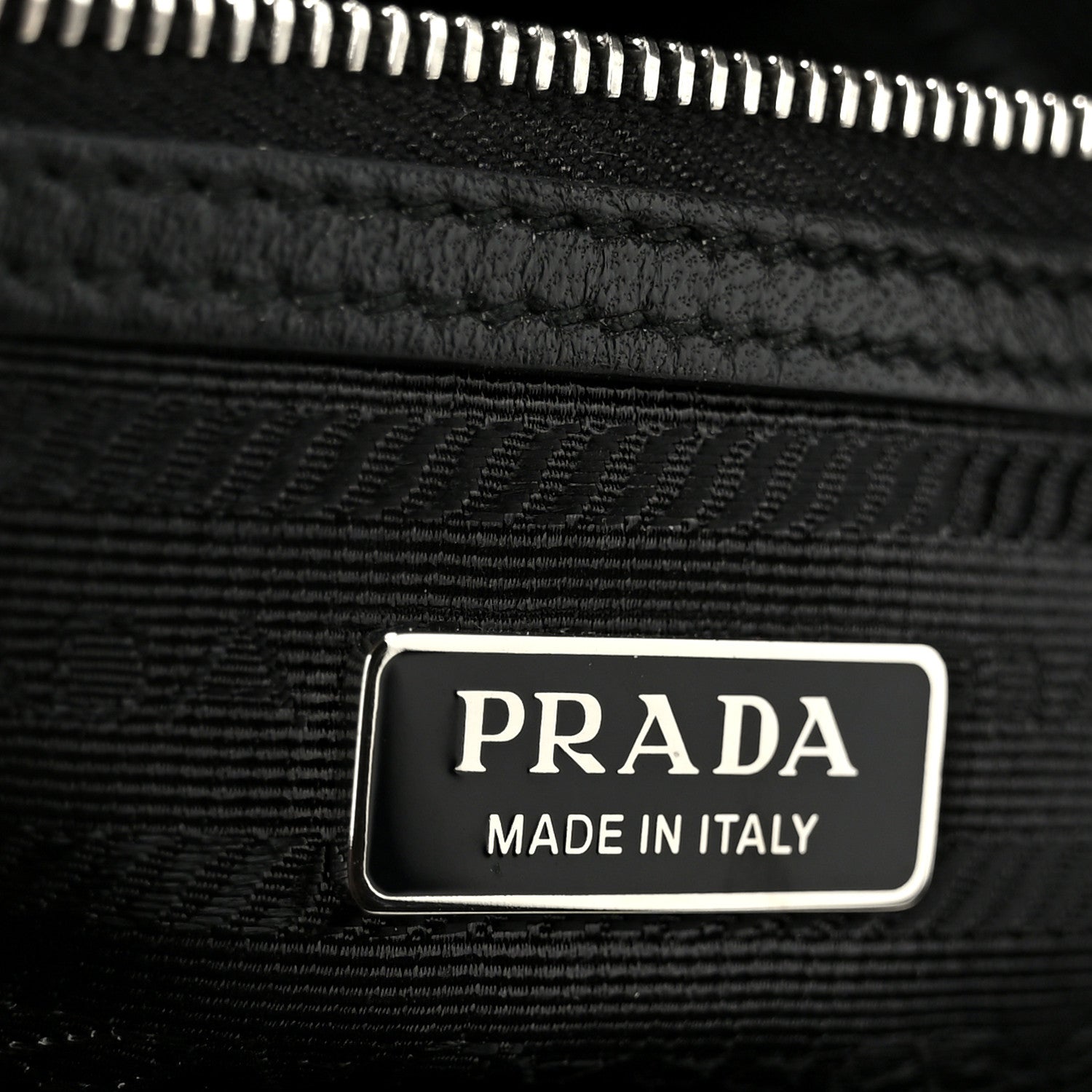 Prada Satin Crystal Mini Galleria Double Zip Tote Metal