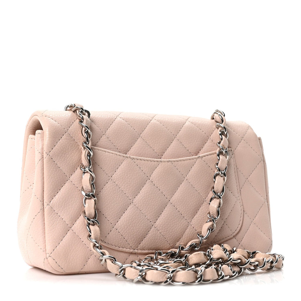 Chanel Caviar Quilted Mini Rectangular Flap Light Pink