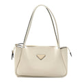 Prada Soft Calfskin Medium Darling Shoulder Bag White