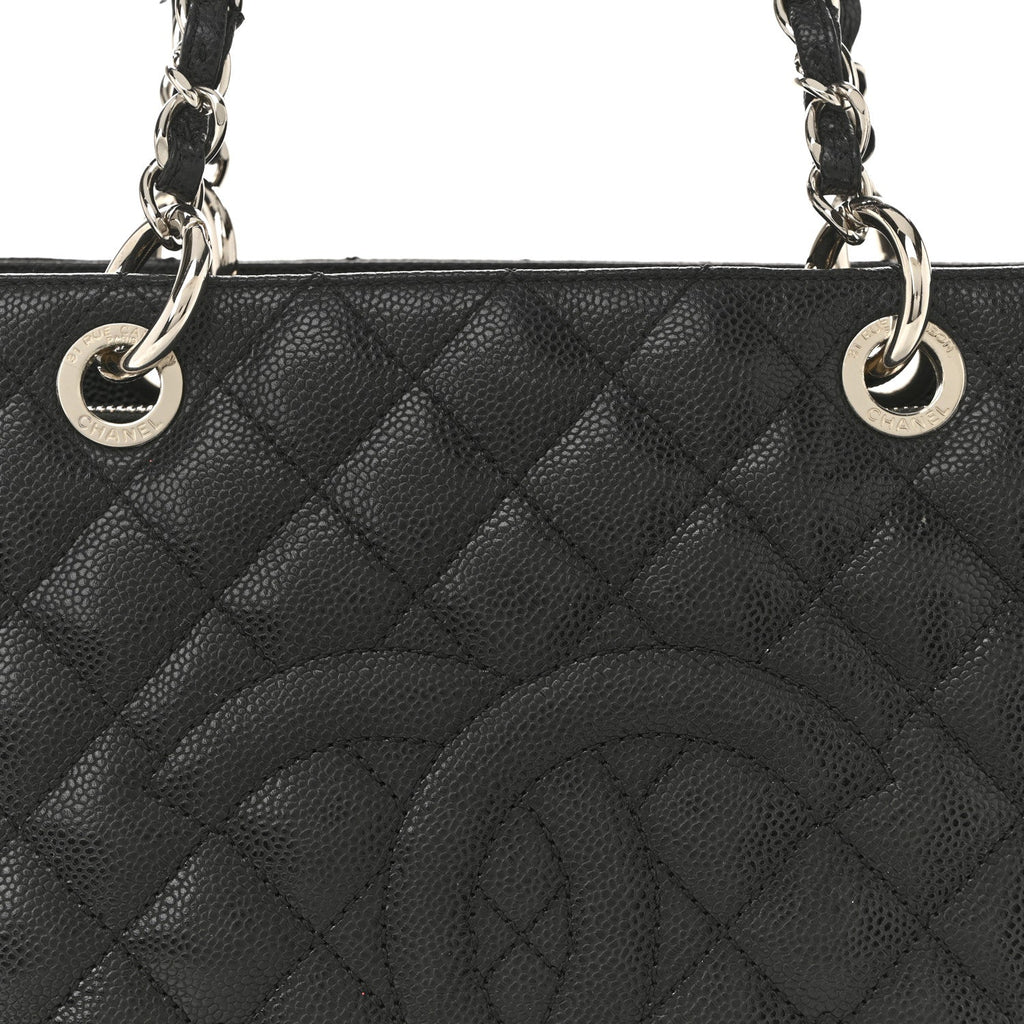 Chanel Caviar Quilted Grand Shopping Tote GST Black