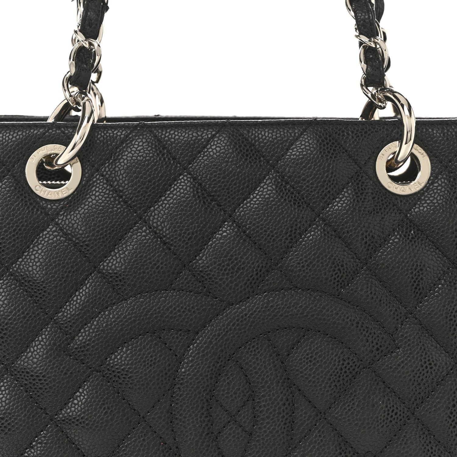 Chanel Caviar Quilted Grand Shopping Tote GST Black