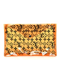 Louis Vuitton PVC Monogram Printed Envelope Pouch Orange