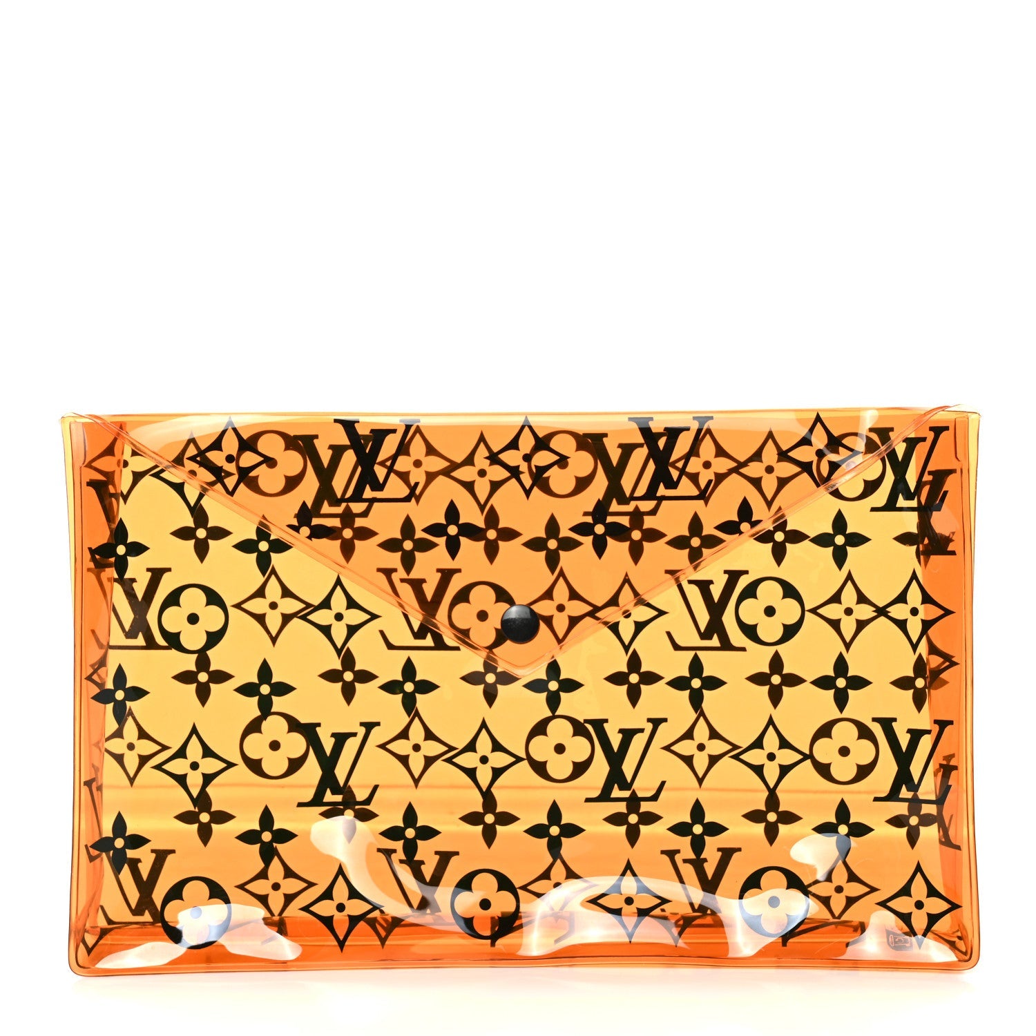 Louis Vuitton PVC Monogram Printed Envelope Pouch Orange