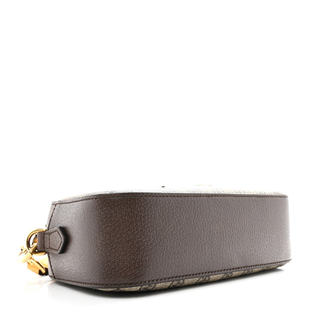 Gucci GG Supreme Monogram Web Neo Vintage Shoulder Bag Beige New Acero Crop