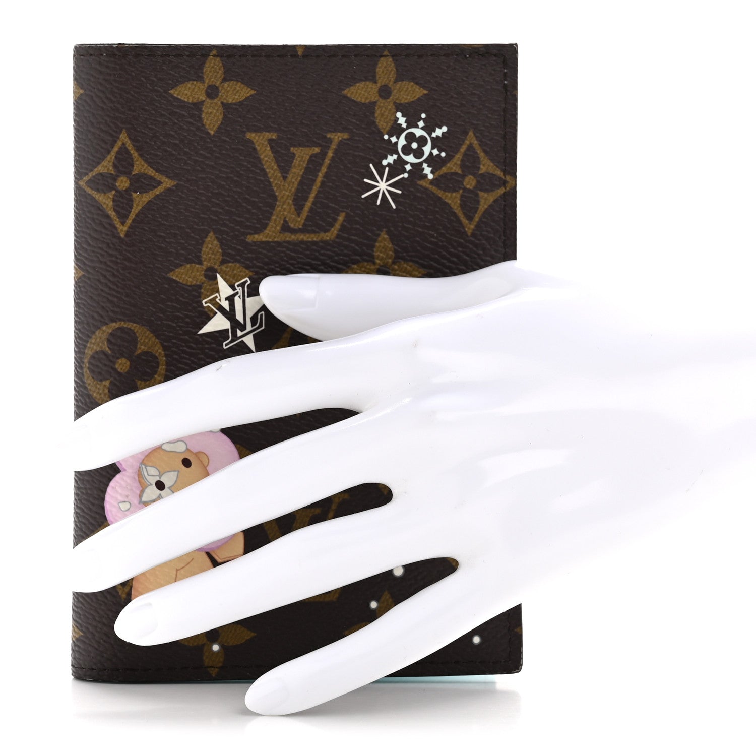 Louis Vuitton Monogram 2025 Christmas Animation Passport Cover Azur Frost