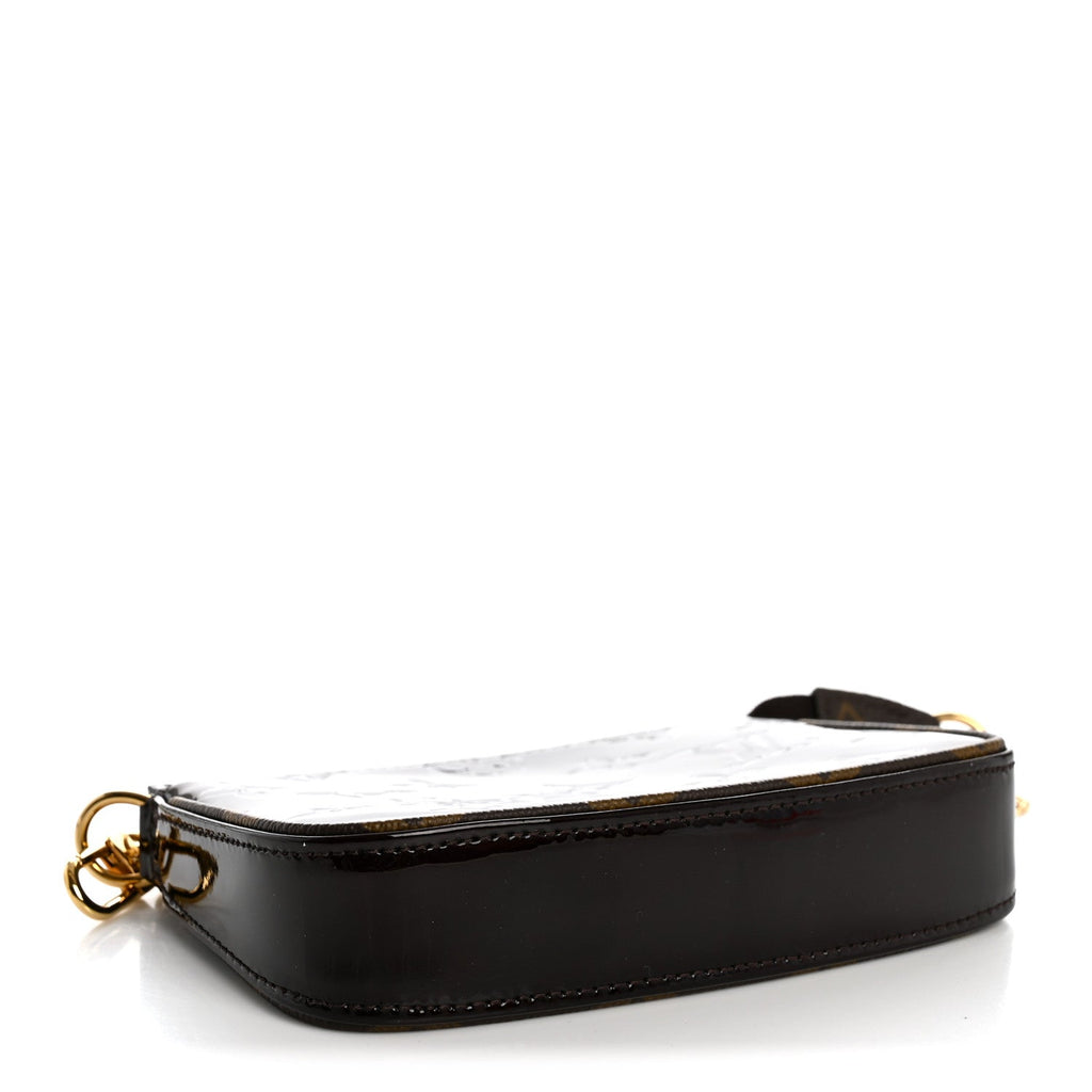 Louis Vuitton Vernis Monogram Mini Pochette Accessories Amarante