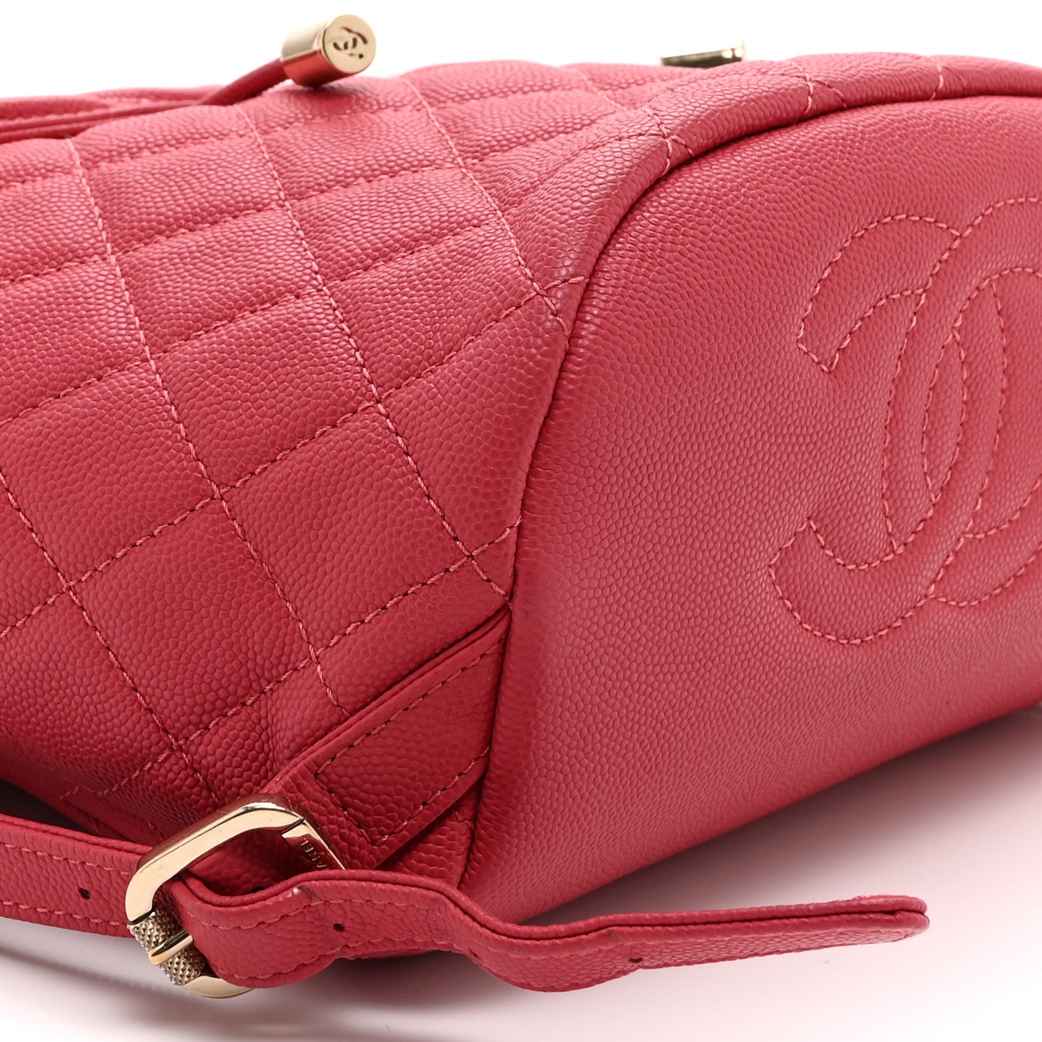 Chanel Caviar Quilted Small Filigree Backpack Pink