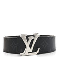 Louis Vuitton Calfskin Monogram Eclipse 40mm Shake LV Initiales Reversible 90 36 Belt