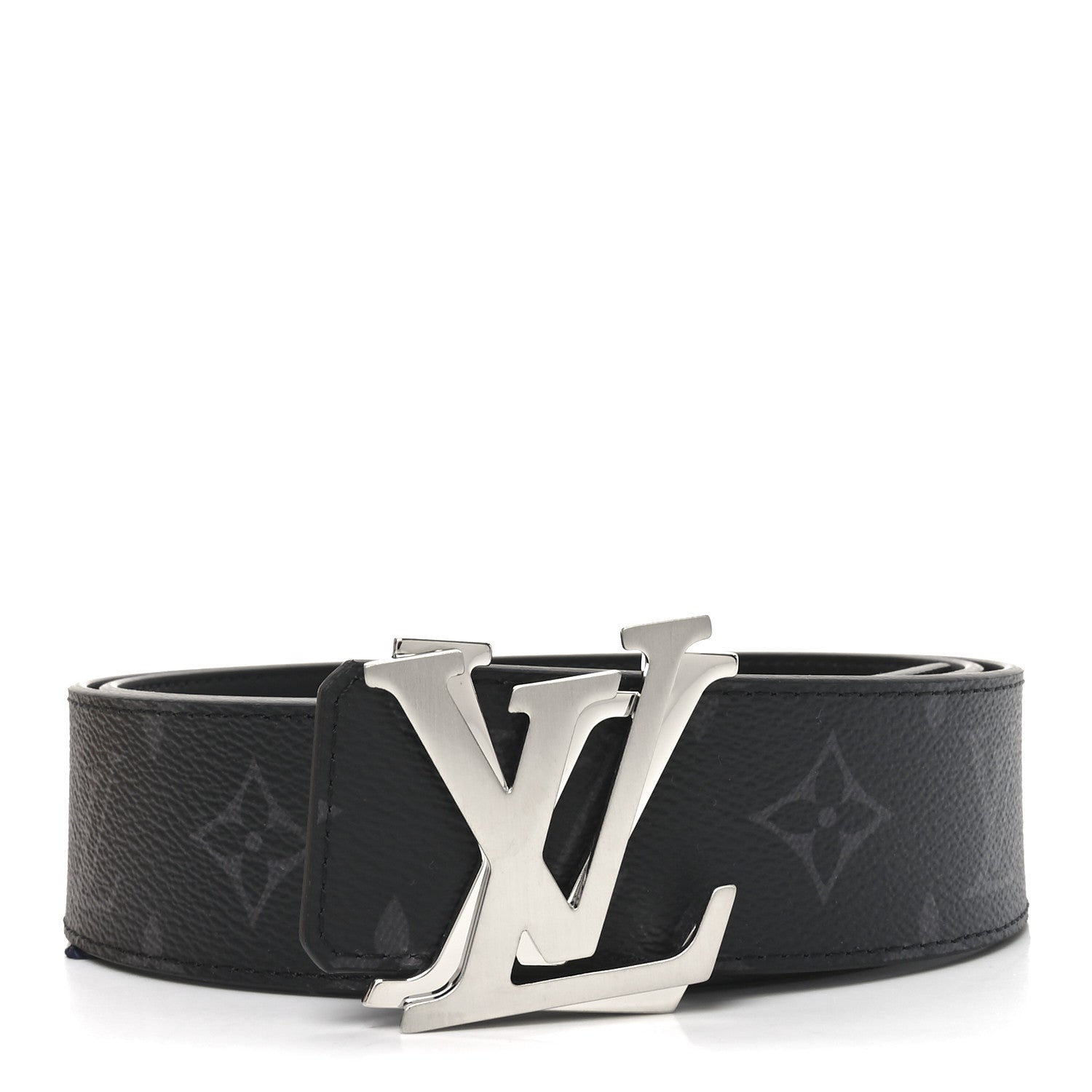 Louis Vuitton Calfskin Monogram Eclipse 40mm Shake LV Initiales Reversible 90 36 Belt