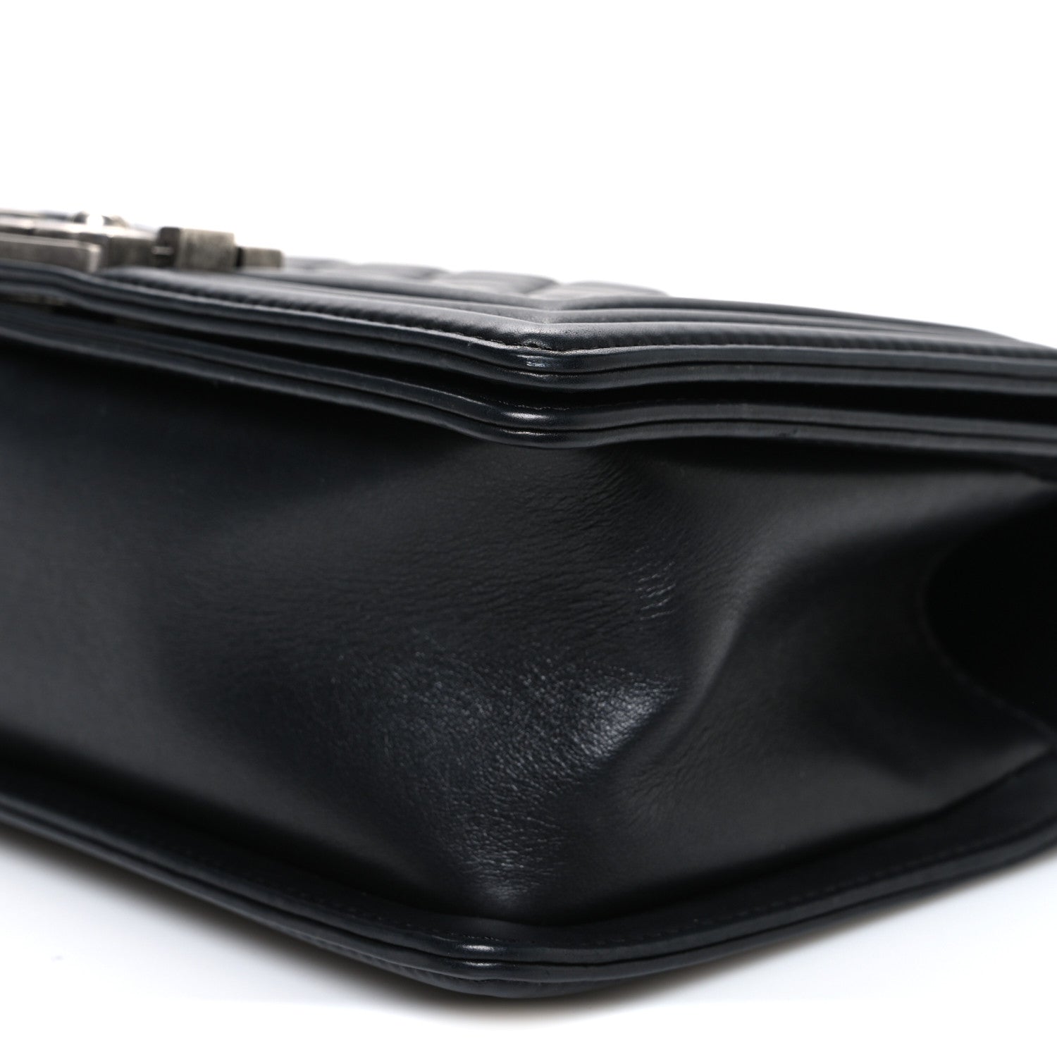 Chanel Lambskin Quilted Medium Boy Flap Black