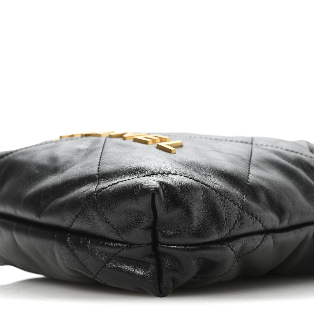 Chanel Shiny Calfskin Quilted Mini Chanel 22 Black