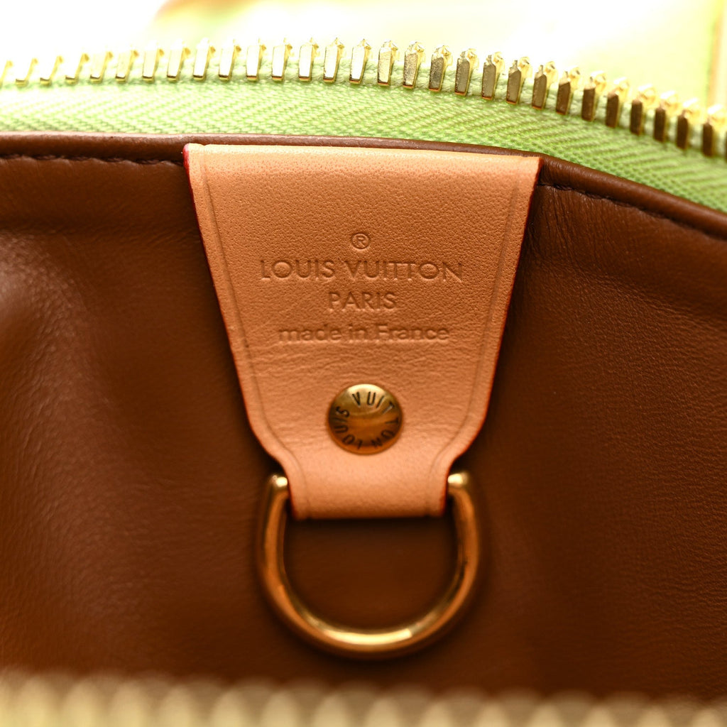 Louis Vuitton Calfskin Monogram Speedy P9 Bandouliere 40 Frozen Lime