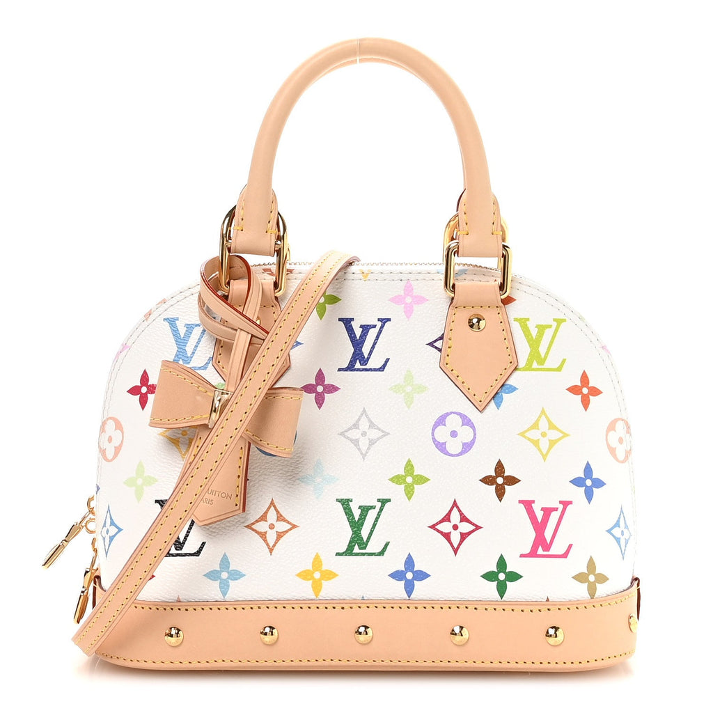 Louis Vuitton LV x TM Monogram Multicolor Alma BB White