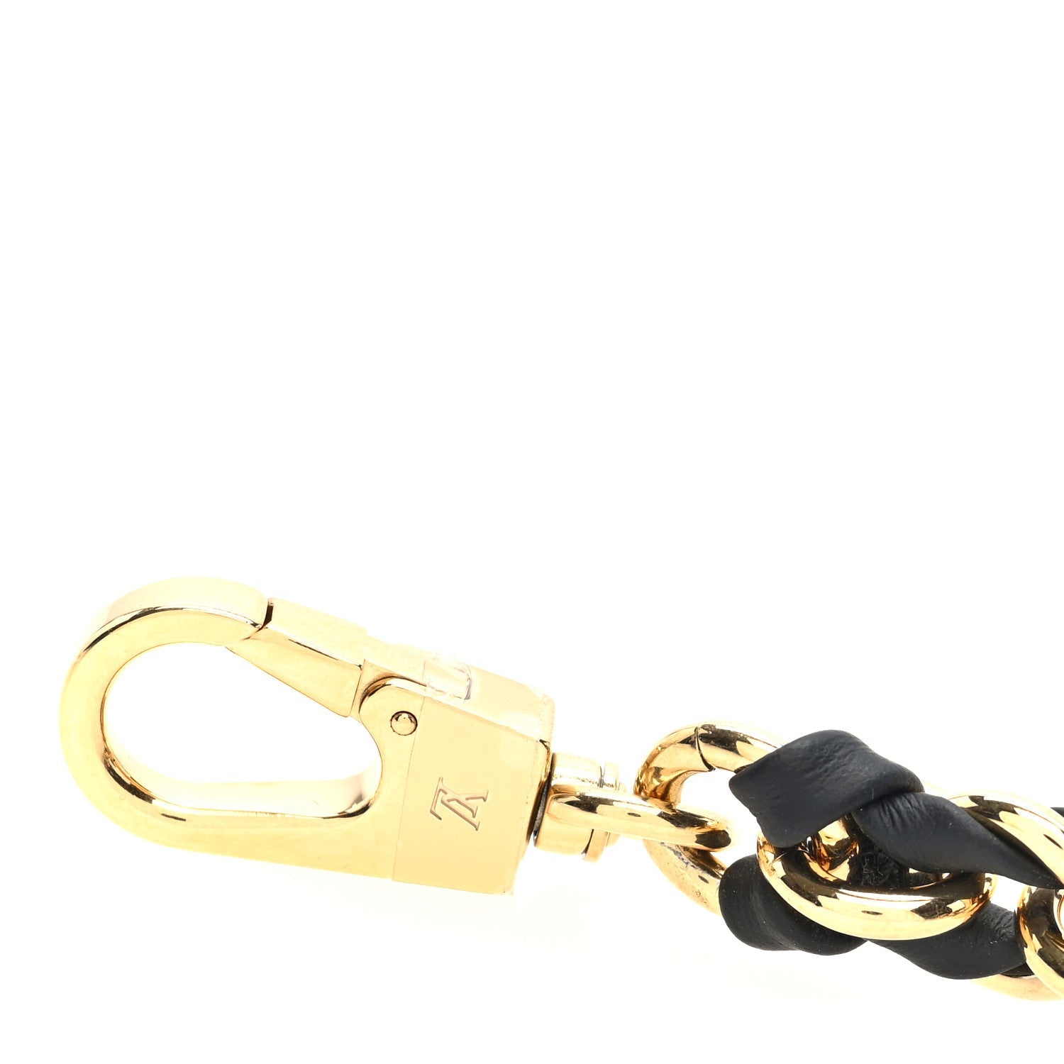 Louis Vuitton Calfskin Multi Pochette Chain Shoulder Strap Black Gold