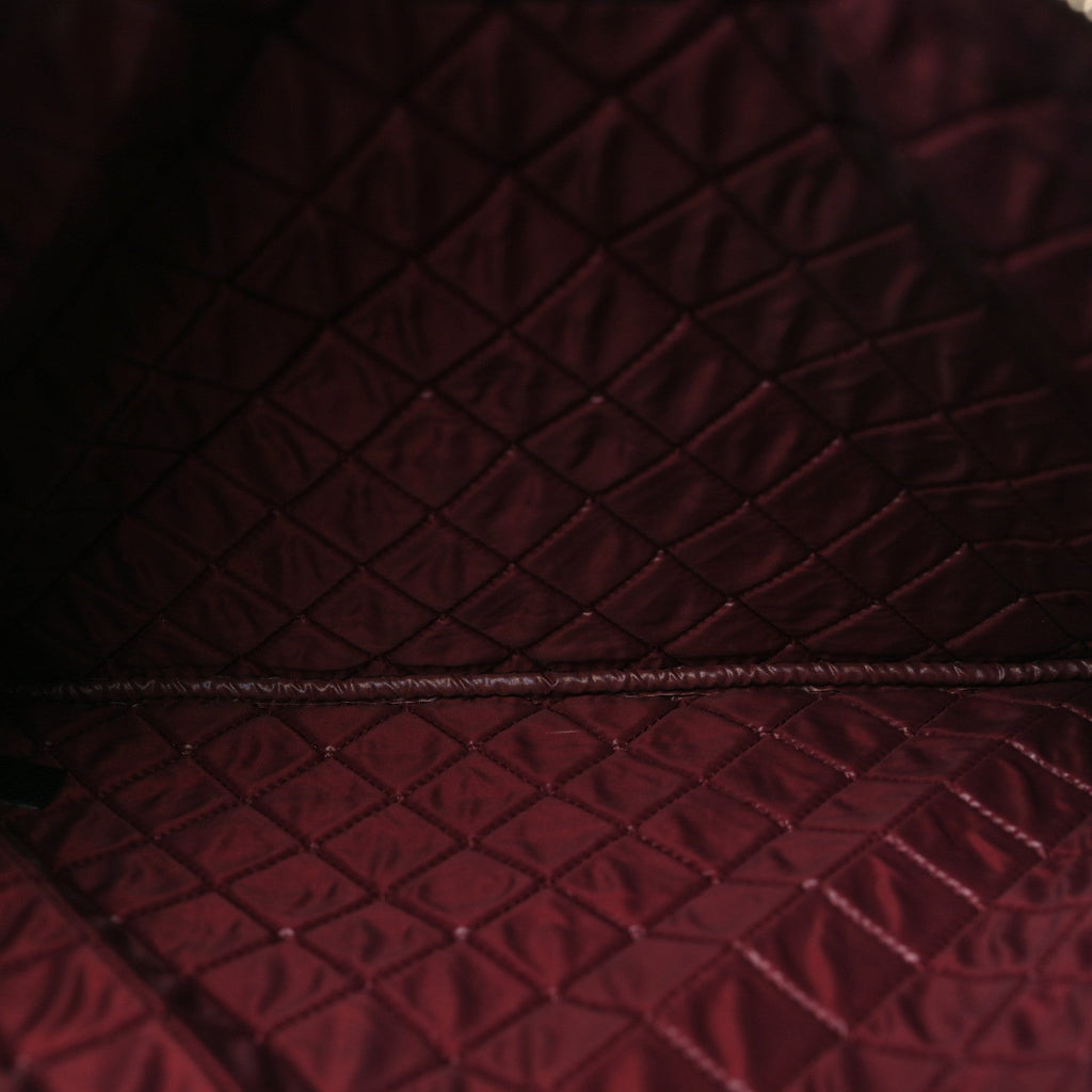 Caviar Quilted Large Cosmetic Case Black