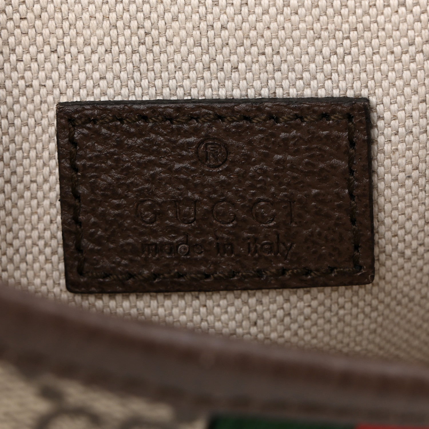 Gucci GG Supreme Monogram Web Small Ophidia Belt Bag Brown