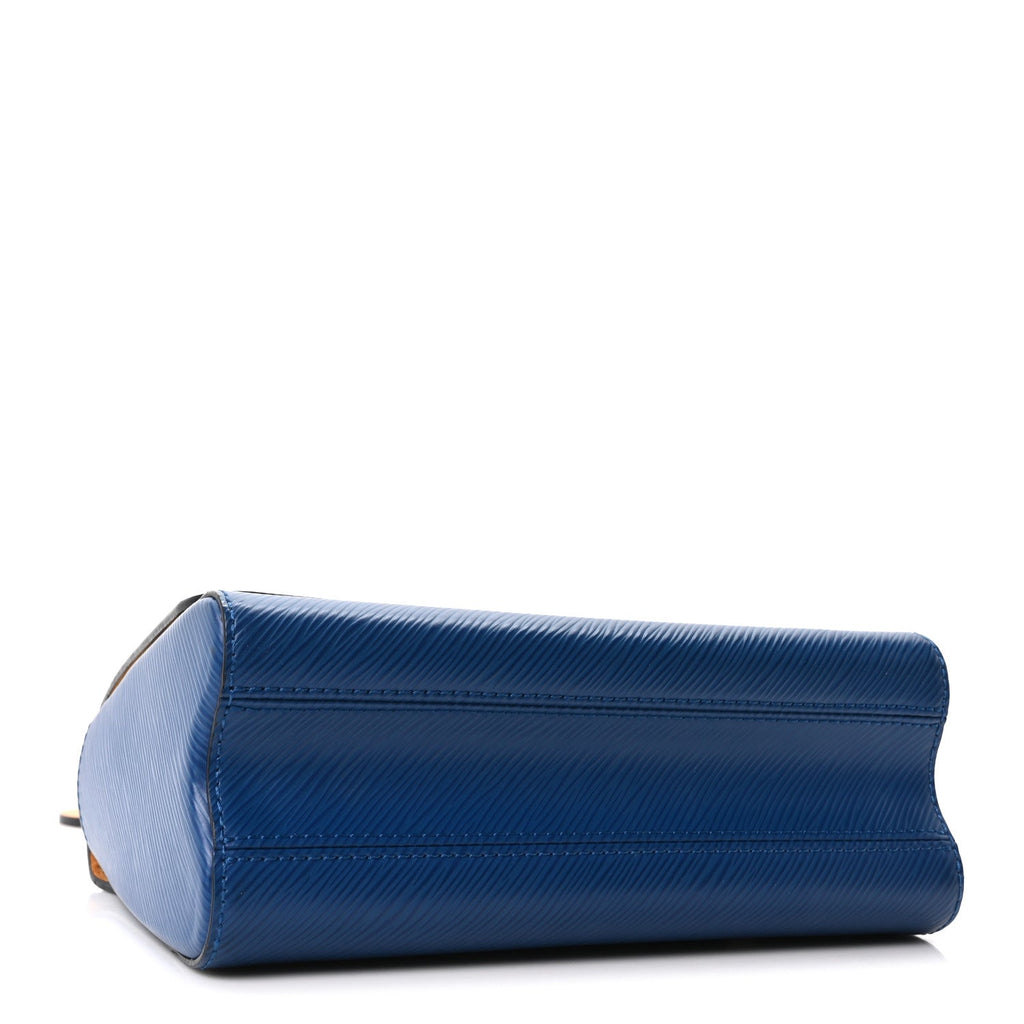 Louis Vuitton Epi Twist Braided Strap Shoulder Bag MM Bleu Roi