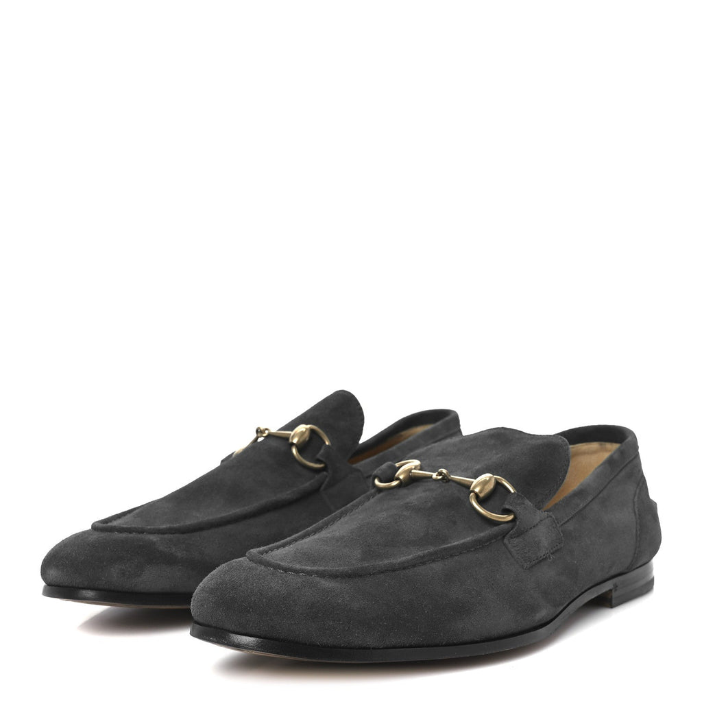 Gucci Suede Horsebit Mens Jordaan Loafers 9.5 Green