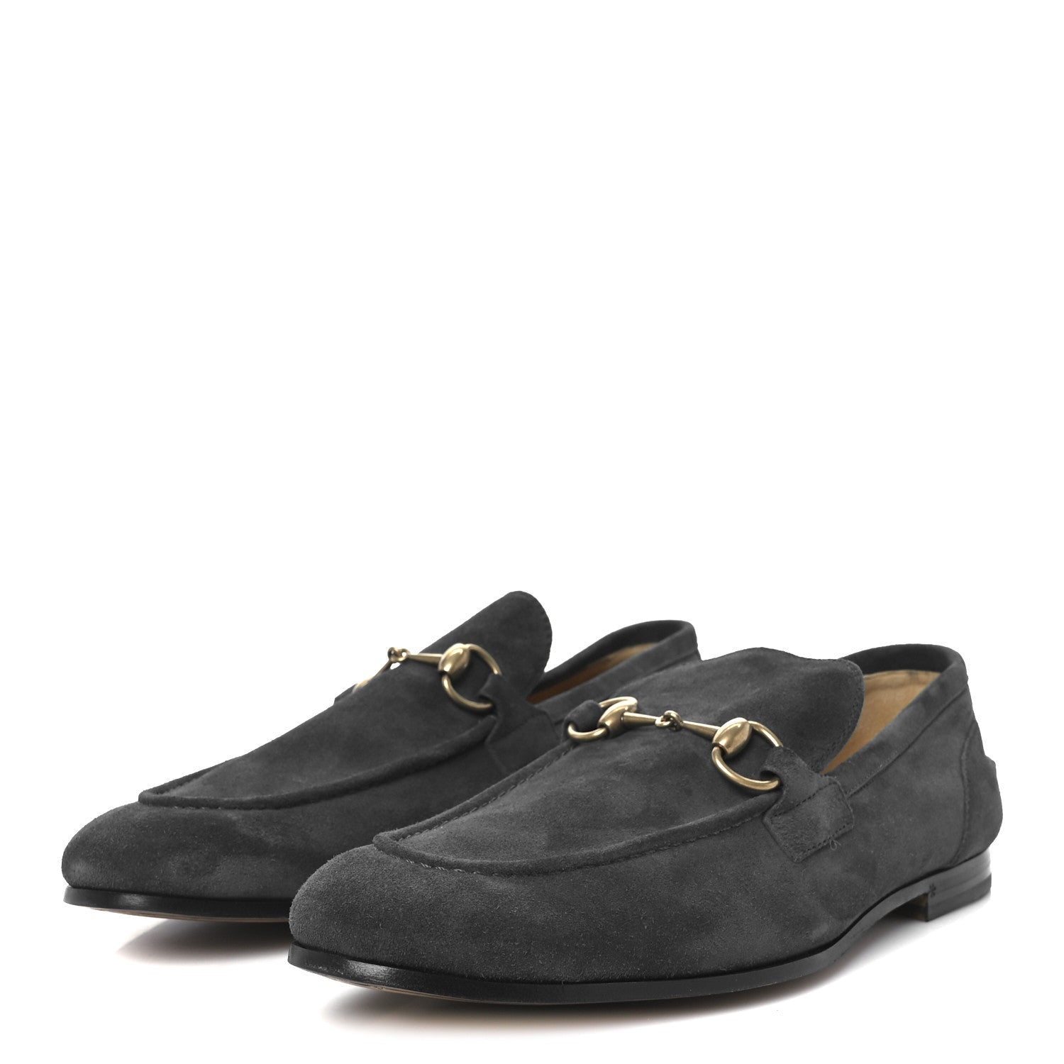Gucci Suede Horsebit Mens Jordaan Loafers 9.5 Green