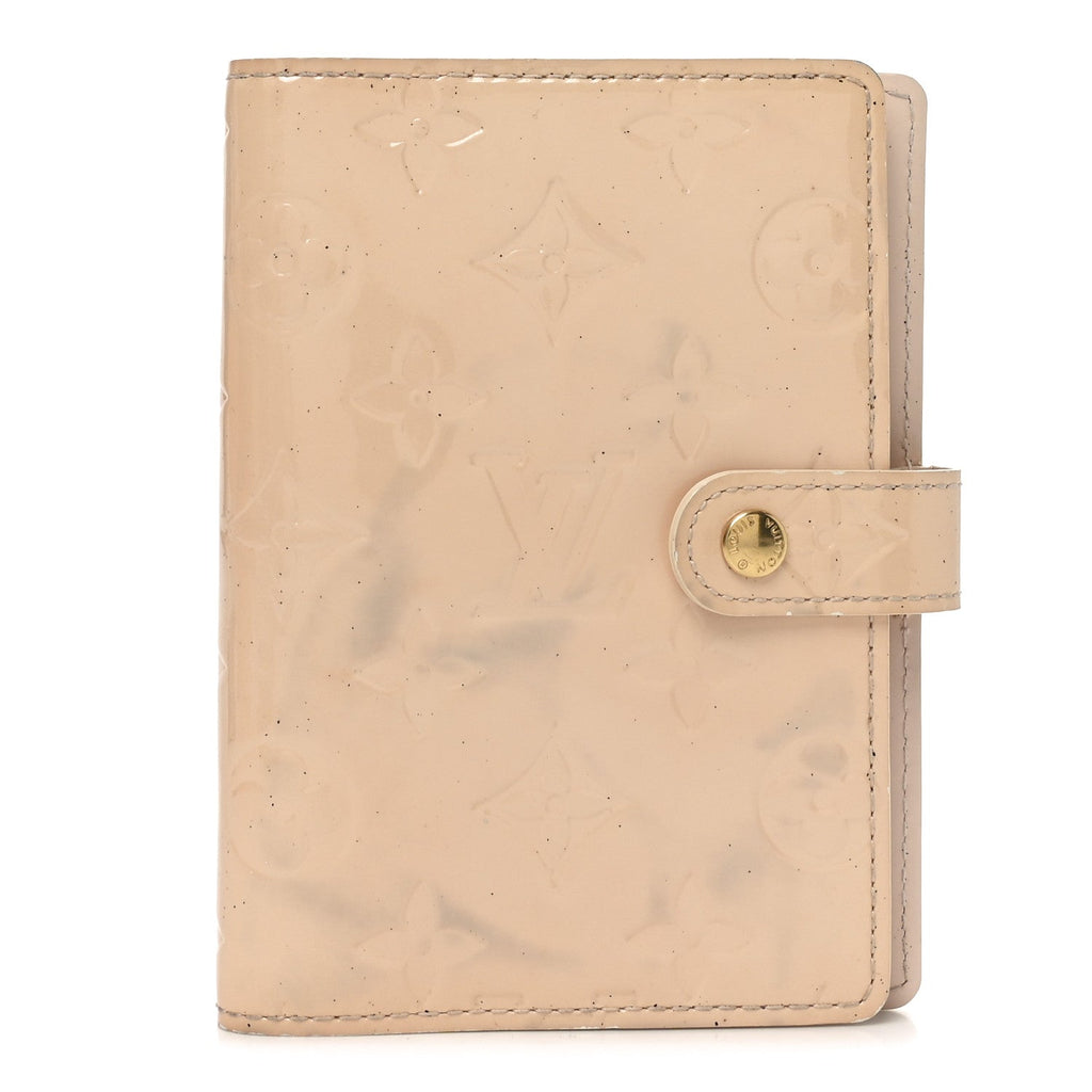 Louis Vuitton Vernis Small Ring Agenda Cover Marshmallow