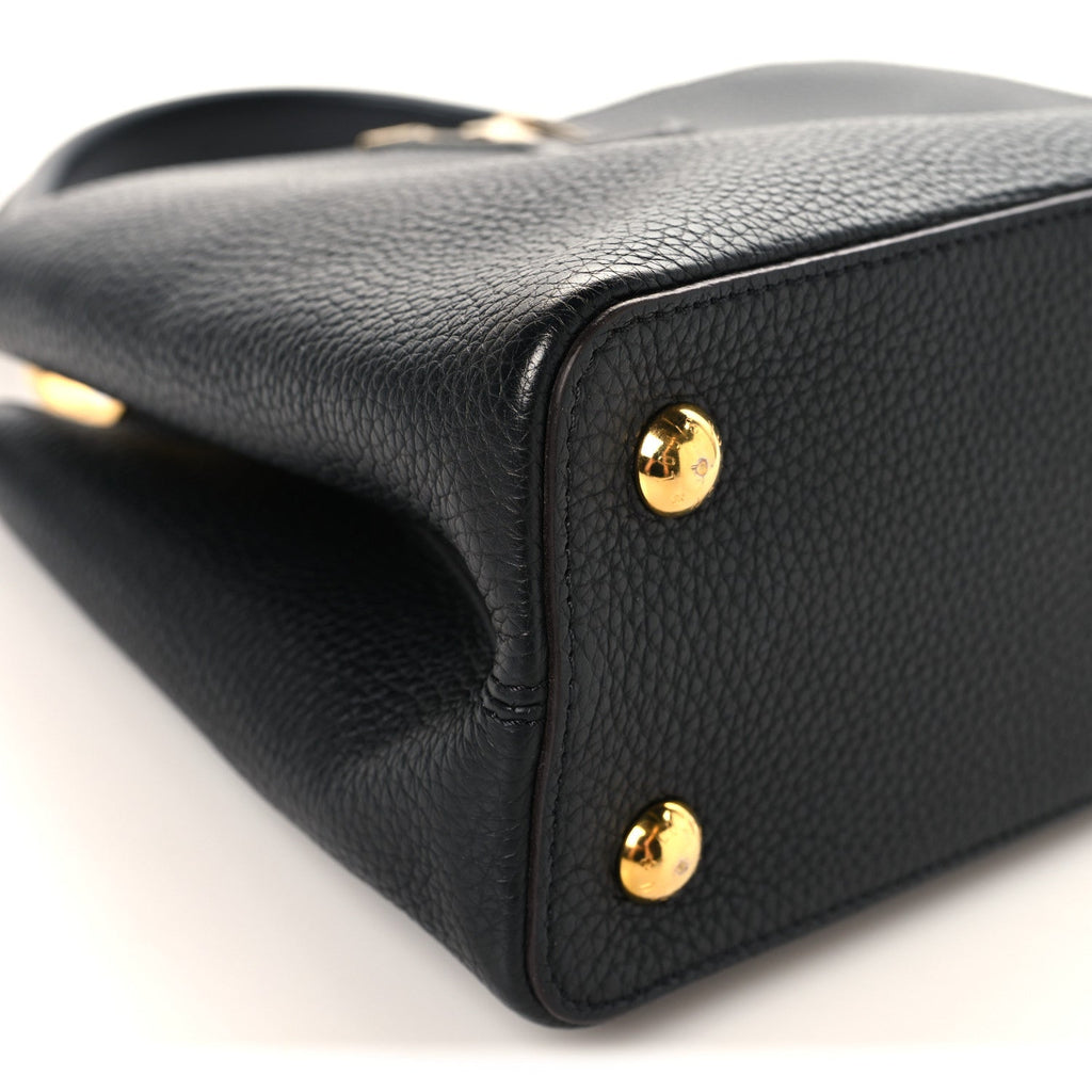 Louis Vuitton Taurillon Capucines PM Black