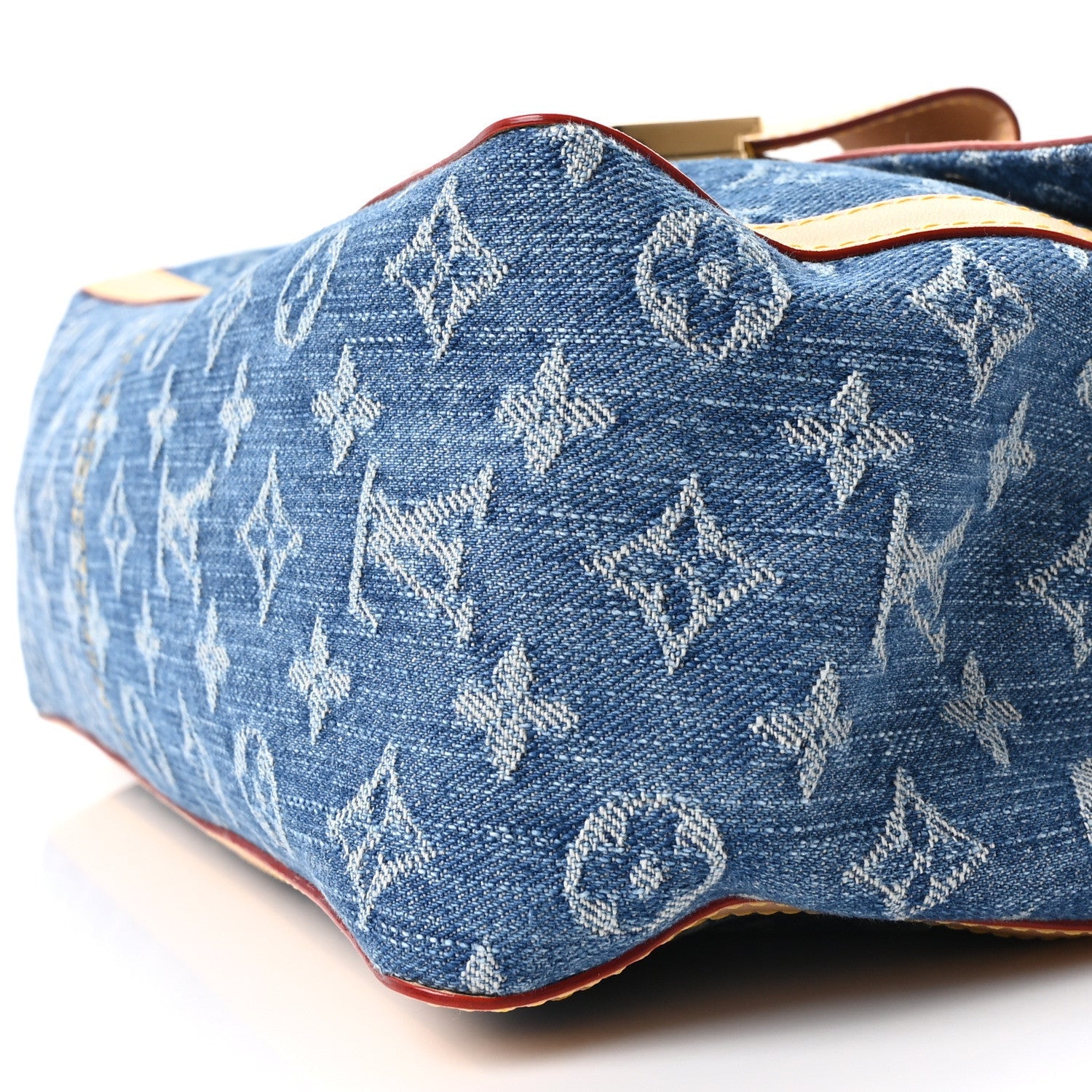 Louis Vuitton Denim Monogram Dauphine Soft GM Blue