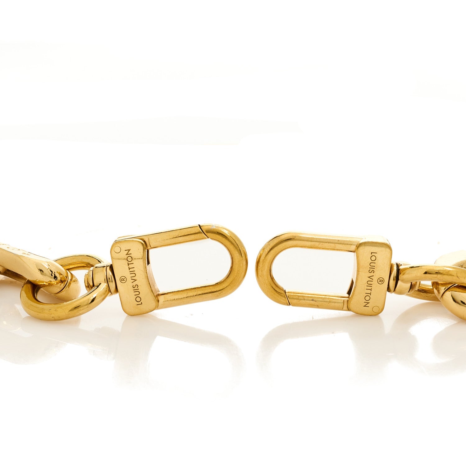 Louis Vuitton Metal Coussin Chain Strap Gold