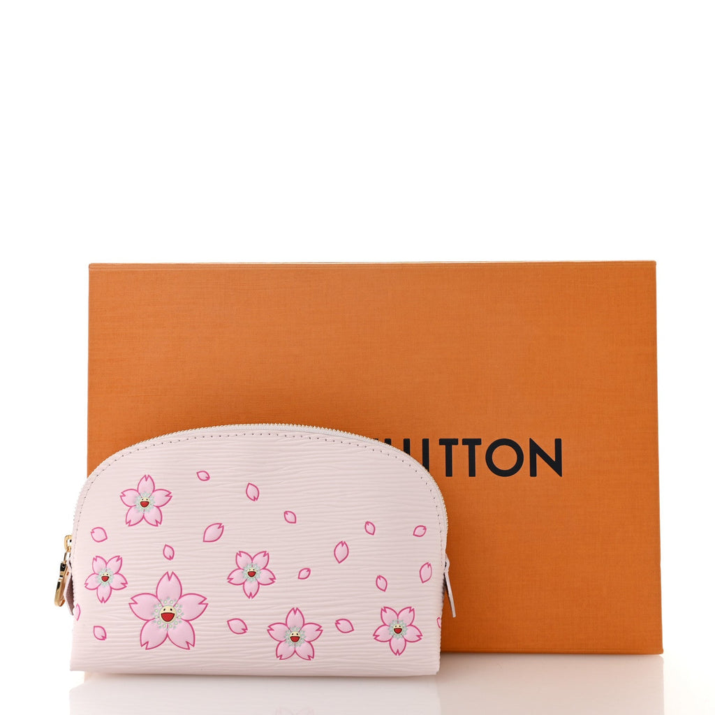 Louis Vuitton LV X TM Epi Cherry Blossom Cosmetic Pouch Pink