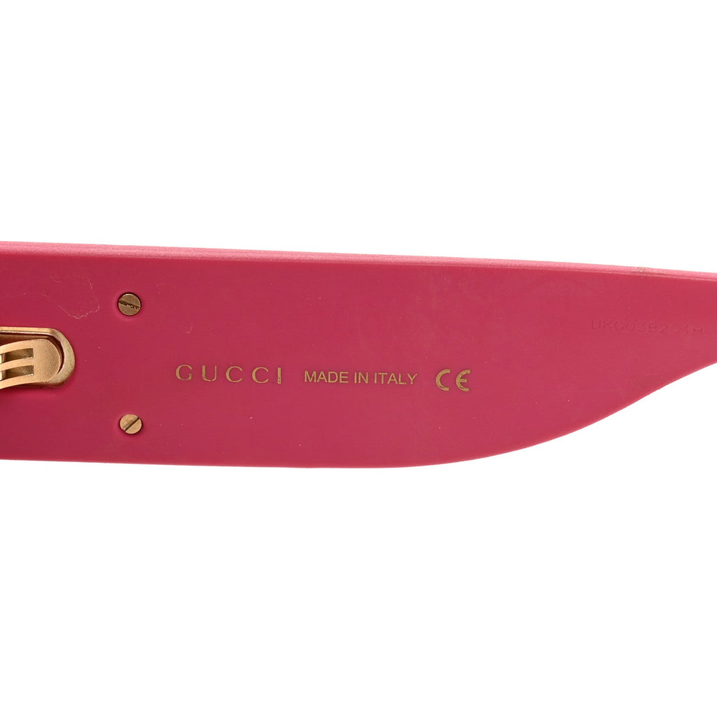 Gucci Square Frame GG0102S Sunglasses Glitter Pink Multi