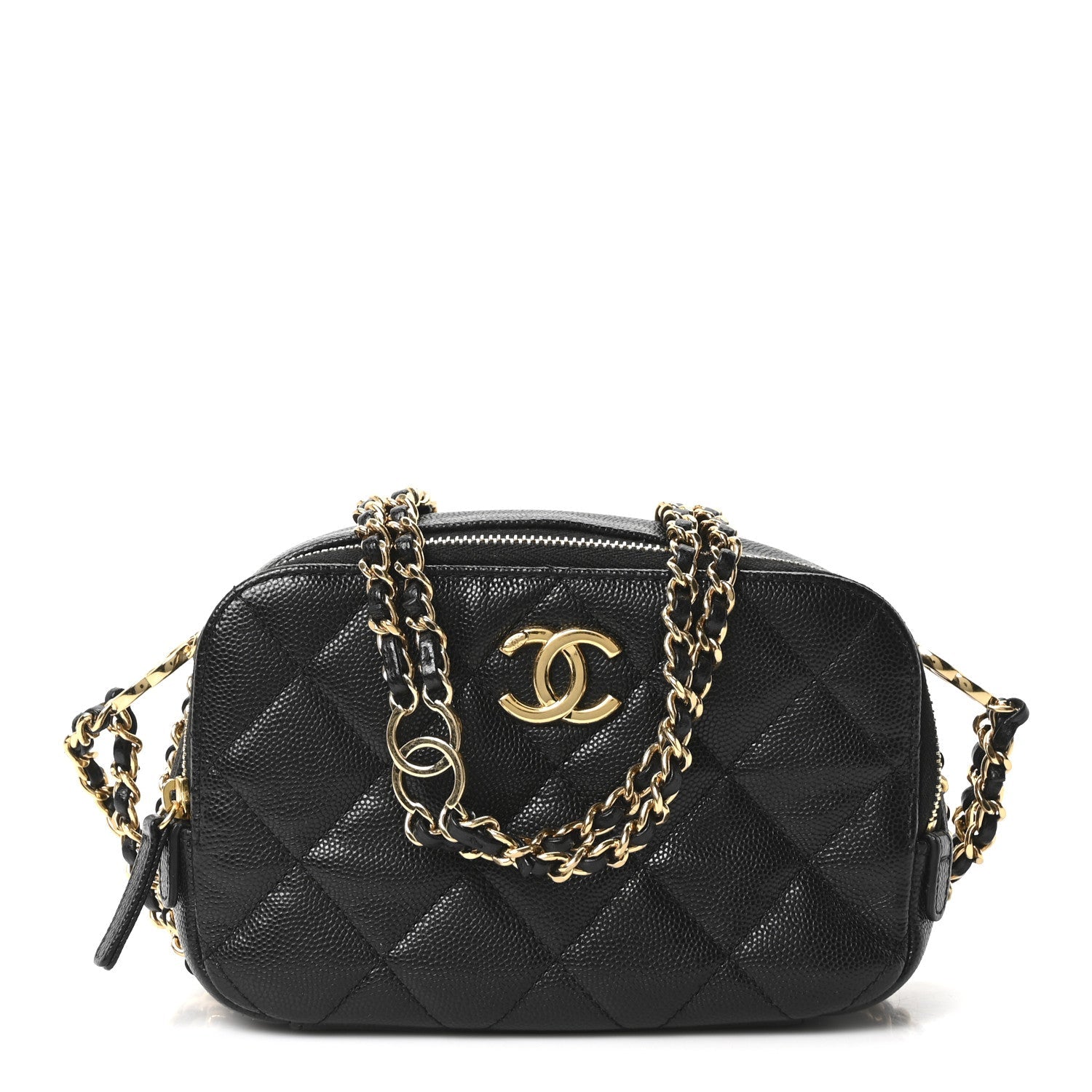 Chanel Caviar Quilted Mini CC You Camera Case Black