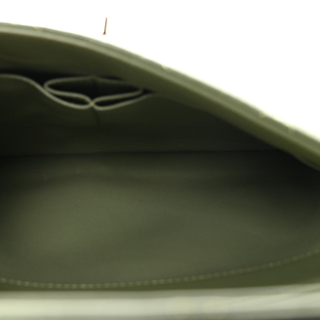Chanel Lambskin Quilted Small Trendy CC Flap Dual Handle Bag Green
