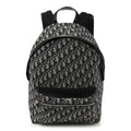 Christian Dior Oblique Calfskin Rider Backpack Beige Black