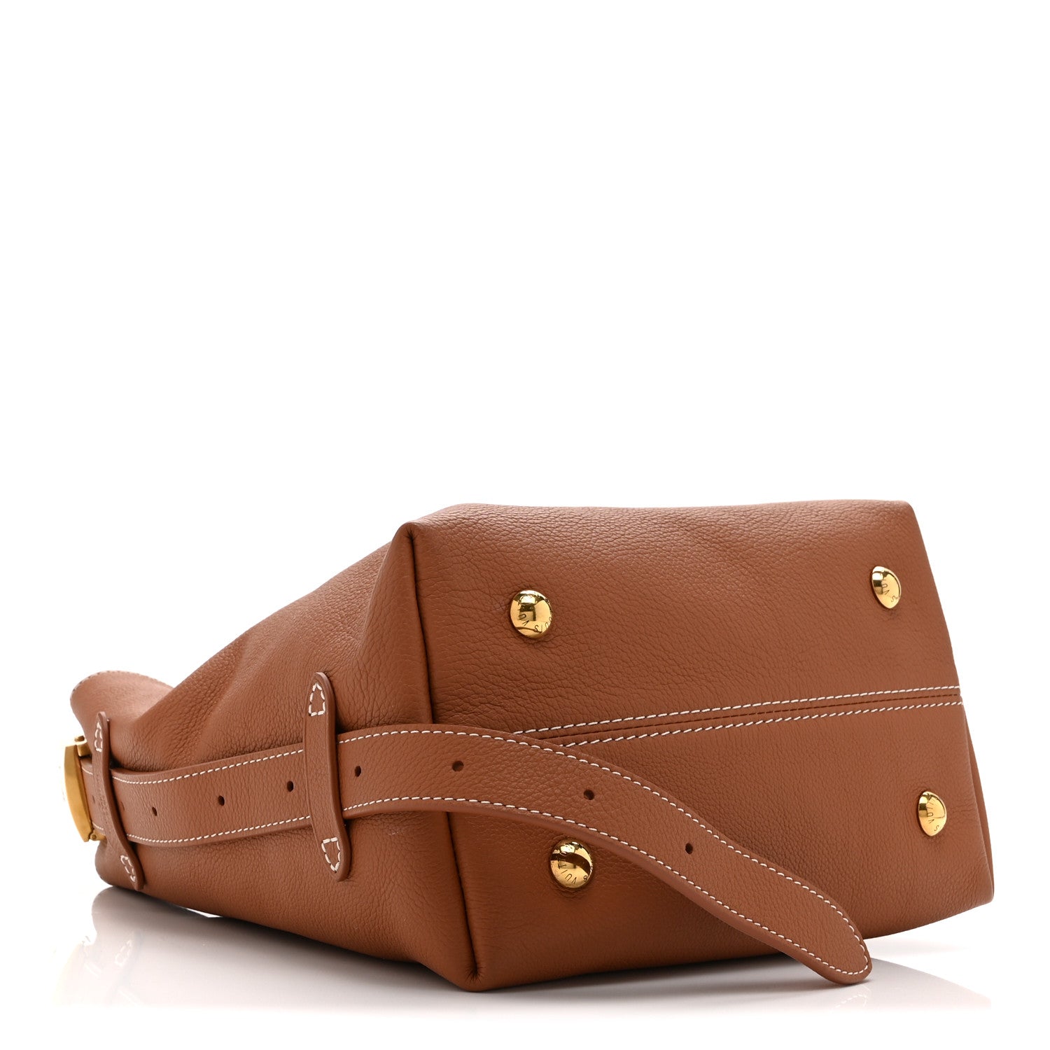 Louis Vuitton Grained Calfskin Low Key Hobo PM Cognac