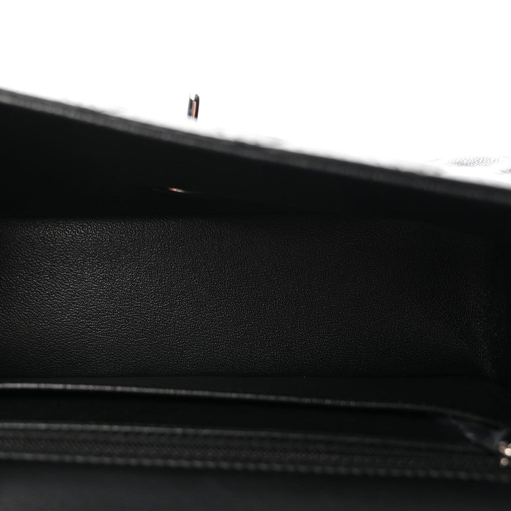 Chanel Lambskin Quilted Mini Rectangular Flap Black