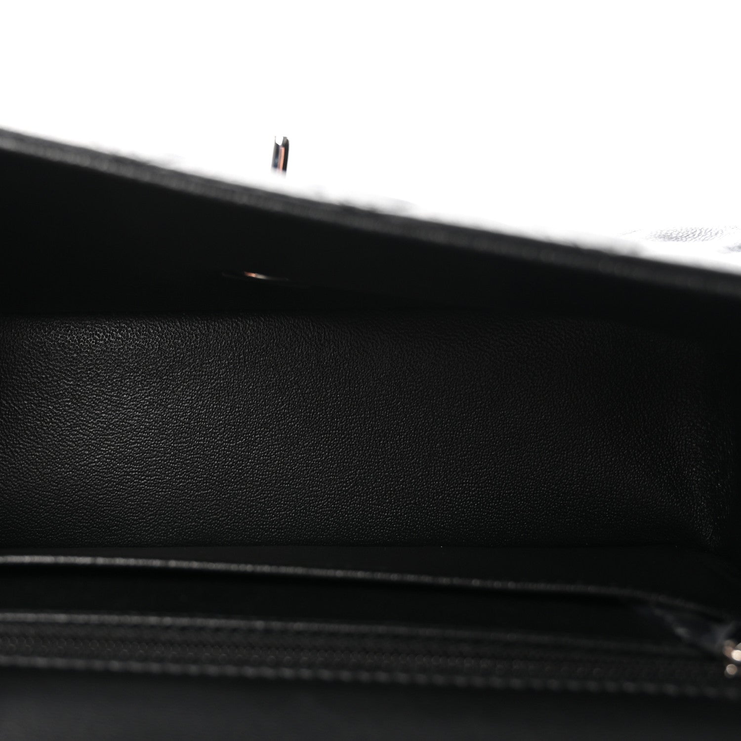 Chanel Lambskin Quilted Mini Rectangular Flap Black