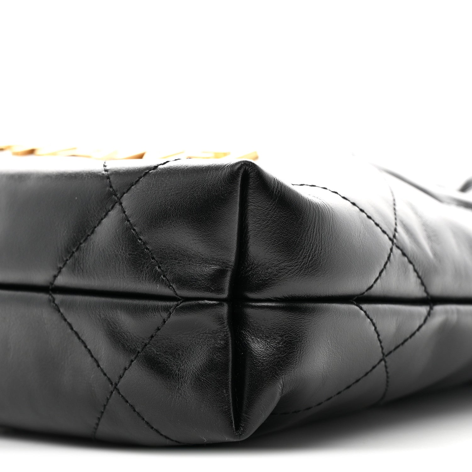 Chanel Shiny Calfskin Quilted Mini Chanel 22 Black