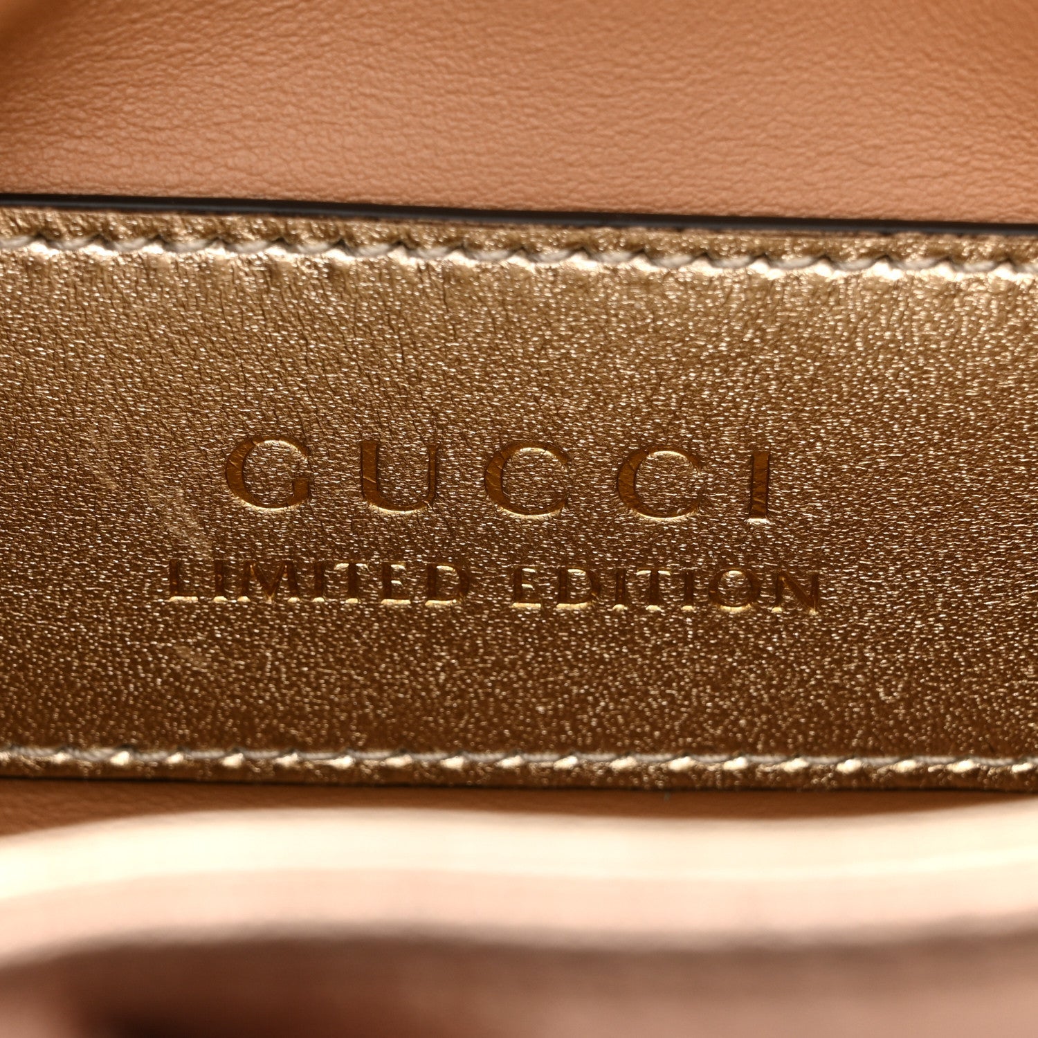 Gucci Metallic Faded Nappa Mini Jackie 1961 Copper